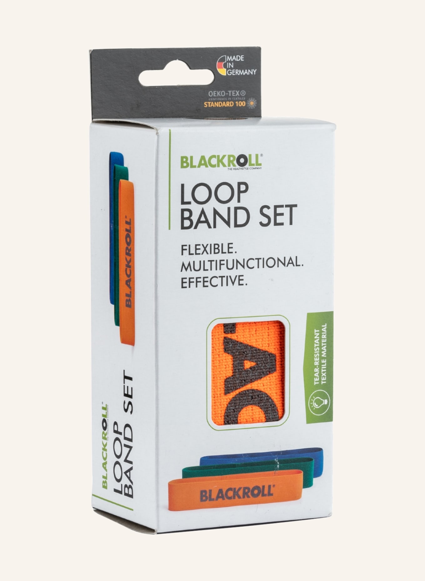 BLACKROLL 3er-Set Fitnessbänder LOOP BAND, Farbe: BLAU/ GRÜN/ ORANGE (Bild 3)