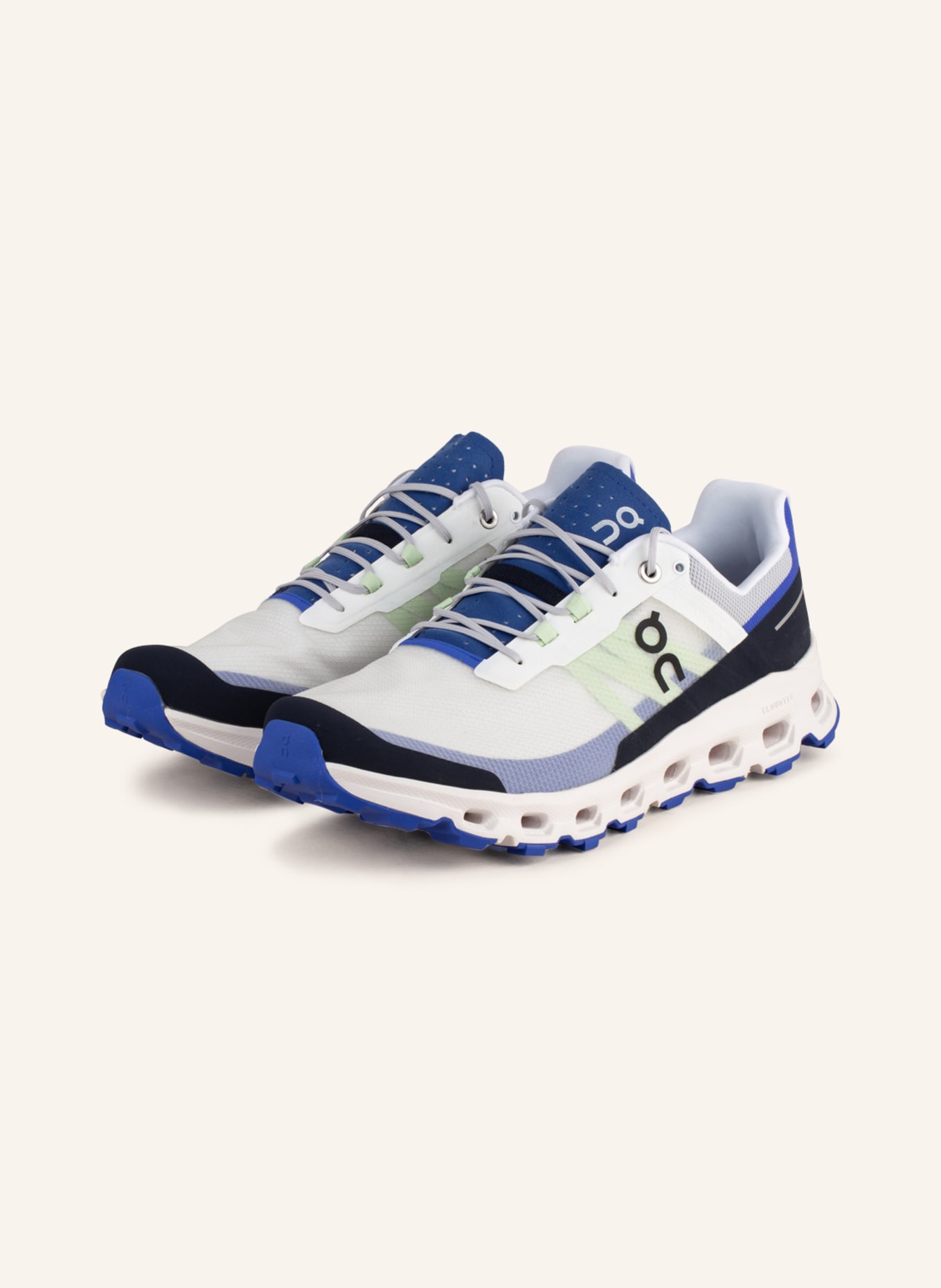 On Trail running shoes CLOUDVISTA, Color: WHITE/ BLACK/ BLUE (Image 1)