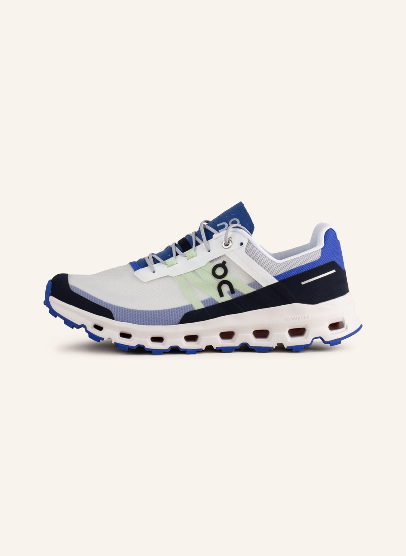 On Trail running shoes CLOUDVISTA, Color: WHITE/ BLACK/ BLUE (Image 4)