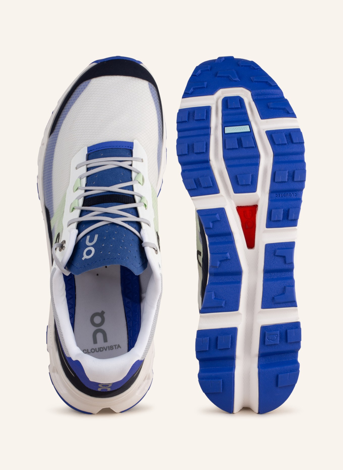 On Trailrunning-Schuhe CLOUDVISTA, Farbe: WEISS/ SCHWARZ/ BLAU (Bild 5)