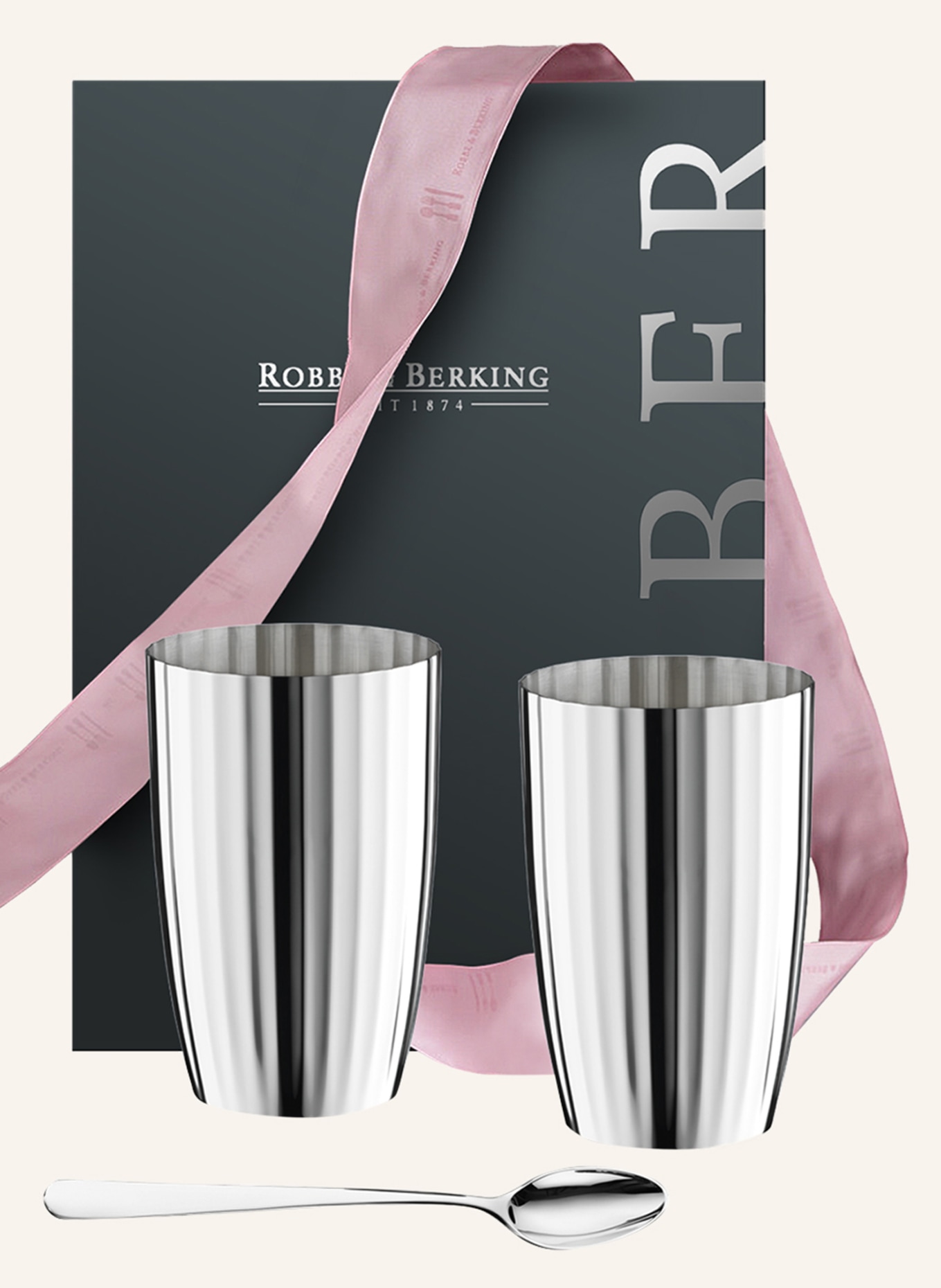 ROBBE & BERKING BELVEDERE Longdrink-Geschenkset, Farbe: SILBER (Bild 2)