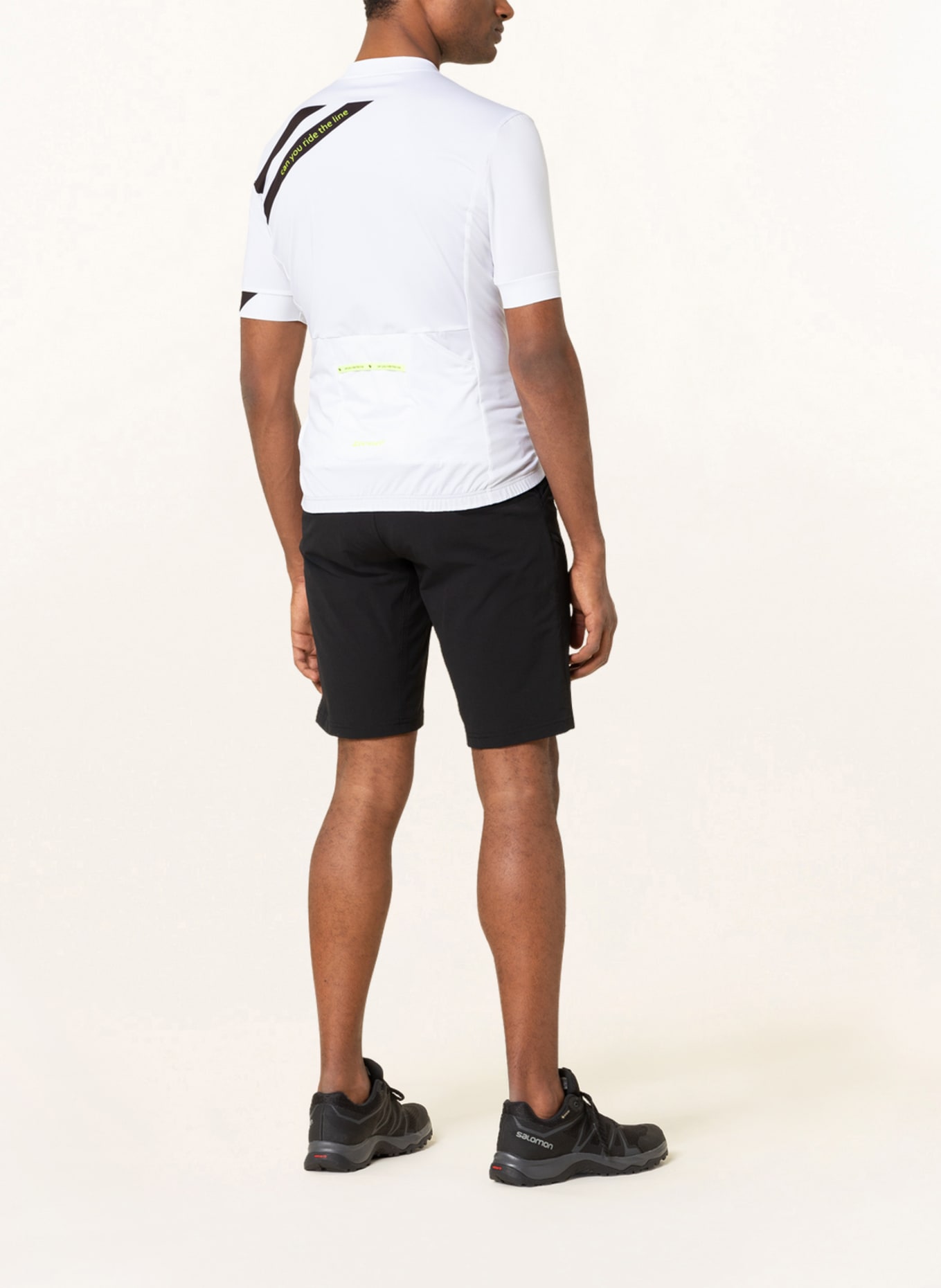 Ziener Radtrikot NELIS mit Mesh: WEISS / SCHWARZ