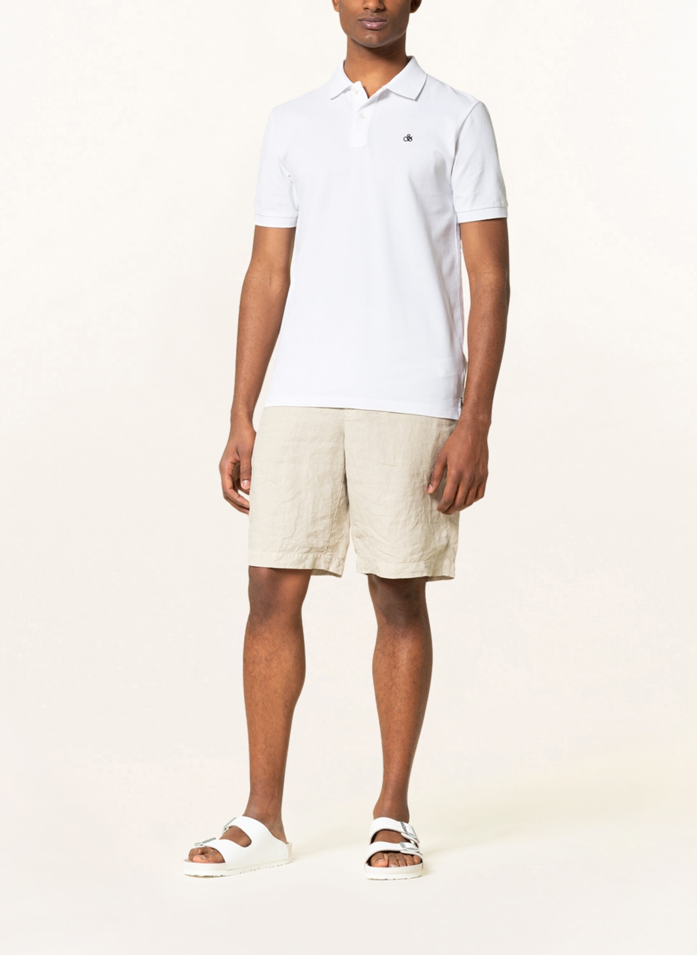 SCOTCH & SODA Piqué polo shirt, Color: WHITE (Image 2)