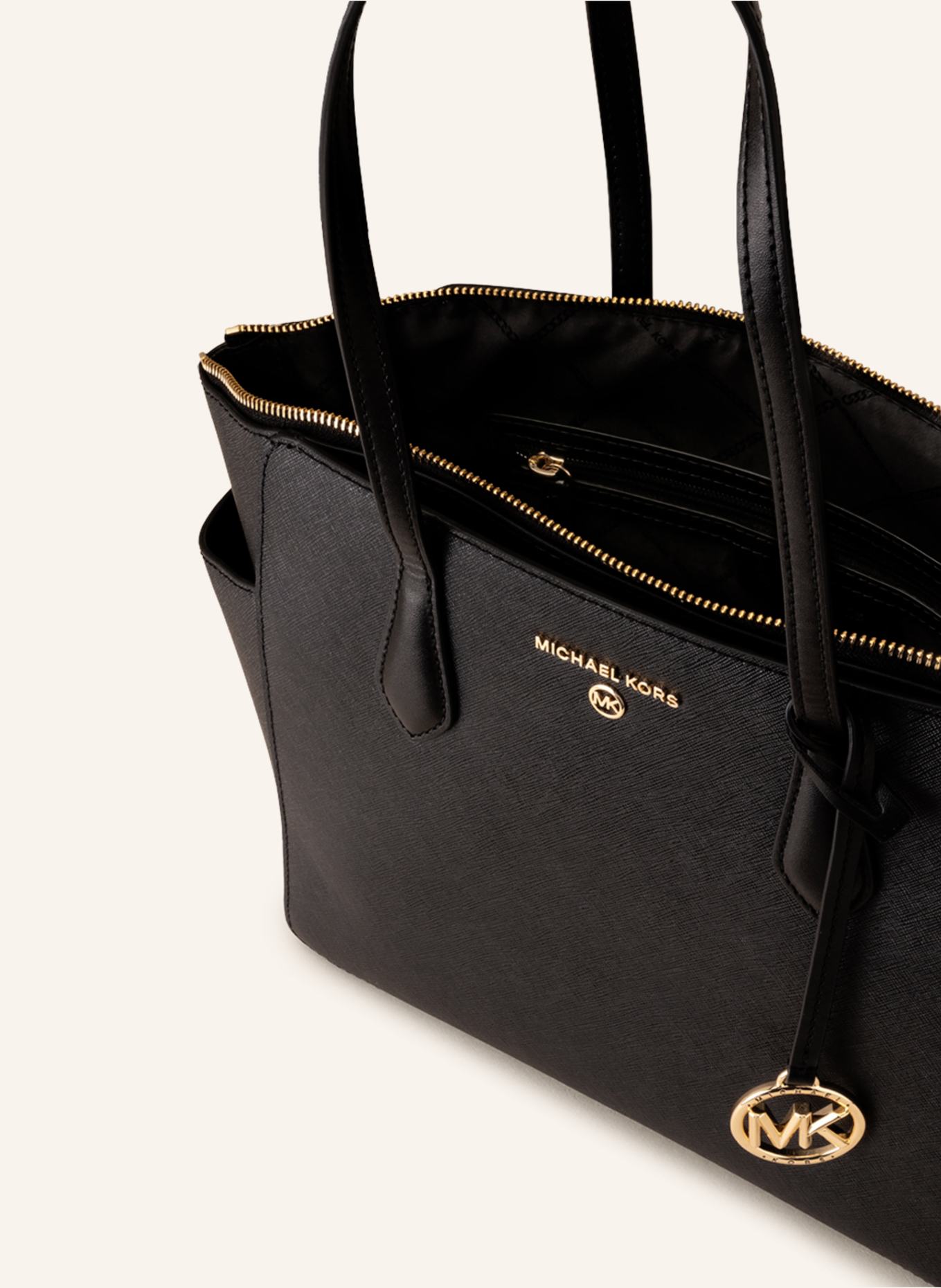 MICHAEL KORS Torba shopper ze skory saffiano MARCIE MEDIUM