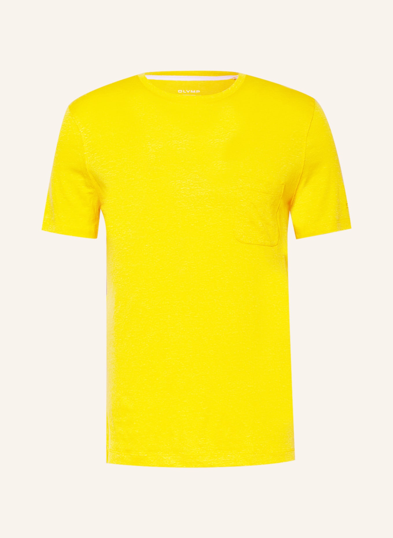 OLYMP T-Shirt aus Leinen, Farbe: GELB (Bild 1)