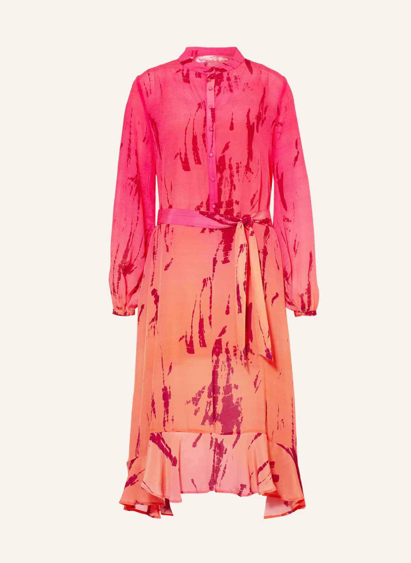 yippie hippie Dress , Color: PINK/ FUCHSIA (Image 1)