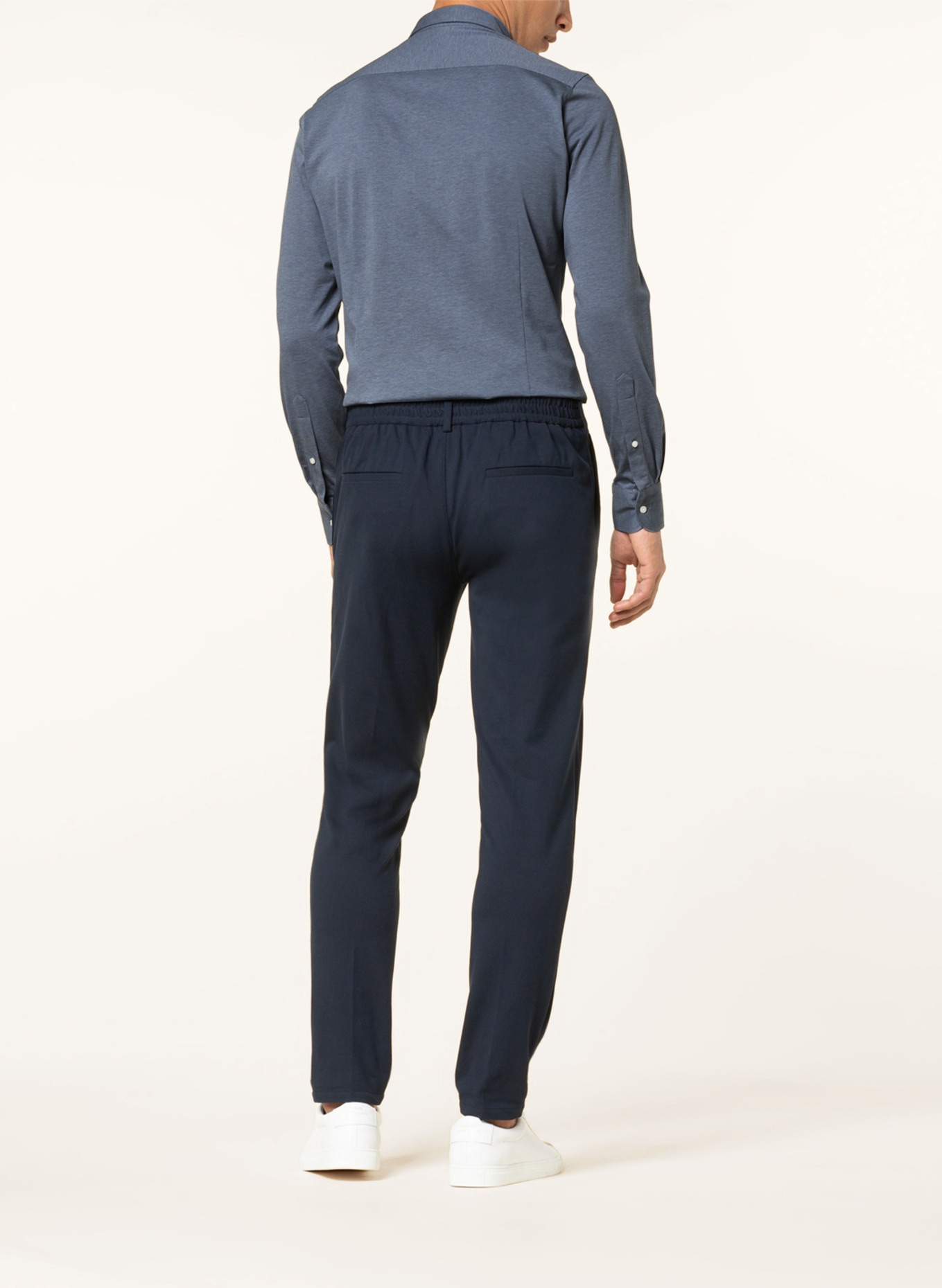 PAUL Piqué-Hemd Slim Fit, Farbe: BLAUGRAU (Bild 3)