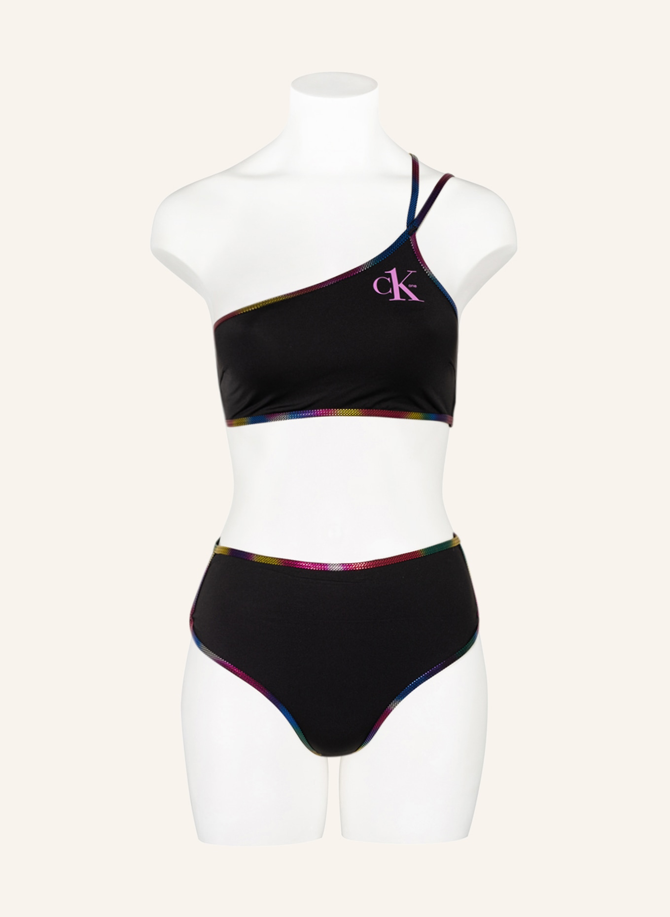 Calvin Klein High waist bikini bottoms PRIDE, Color: BLACK (Image 2)