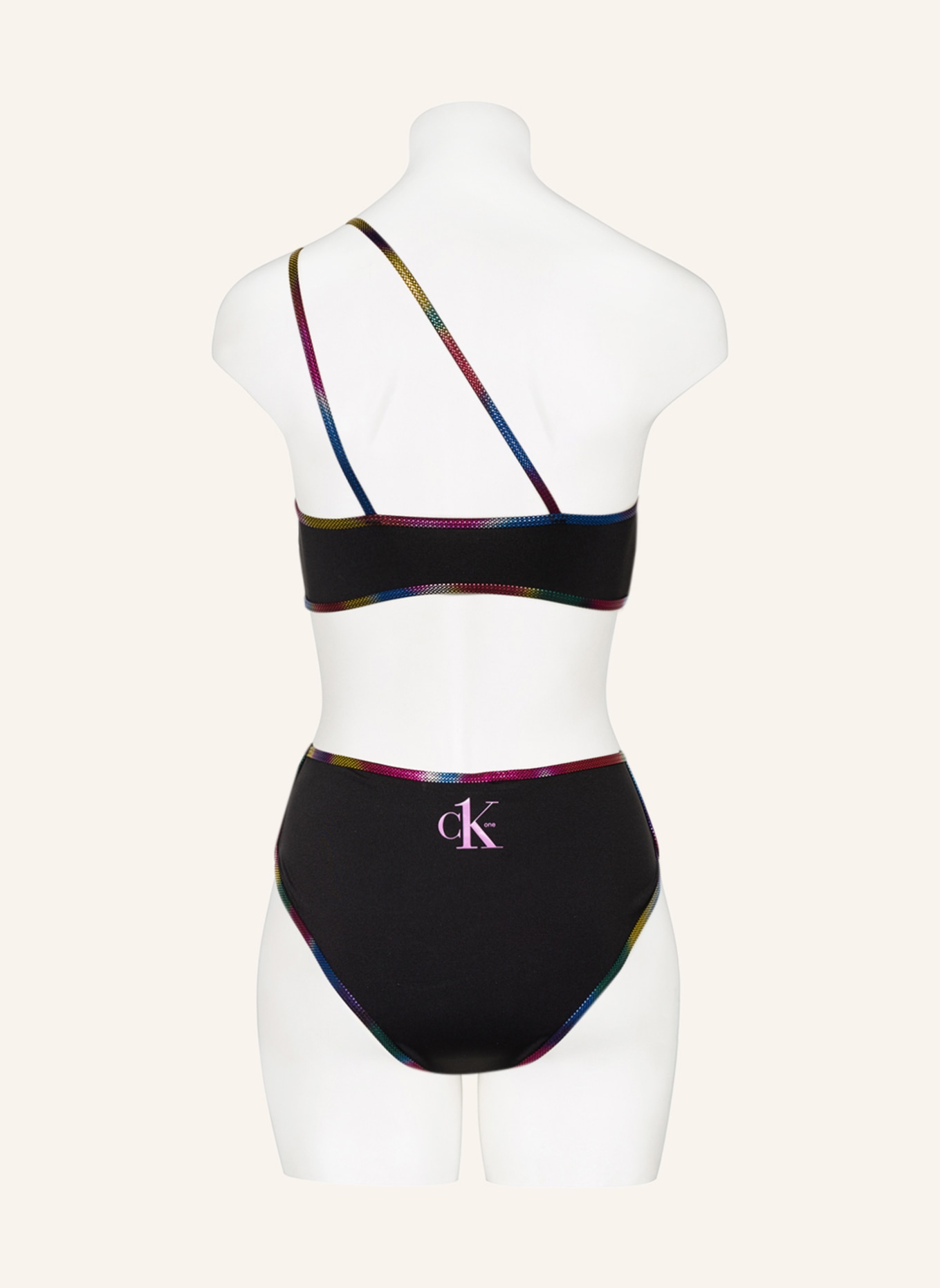 Calvin Klein Dół od bikini z wysokim stanem PRIDE, Kolor: CZARNY (Obrazek 3)