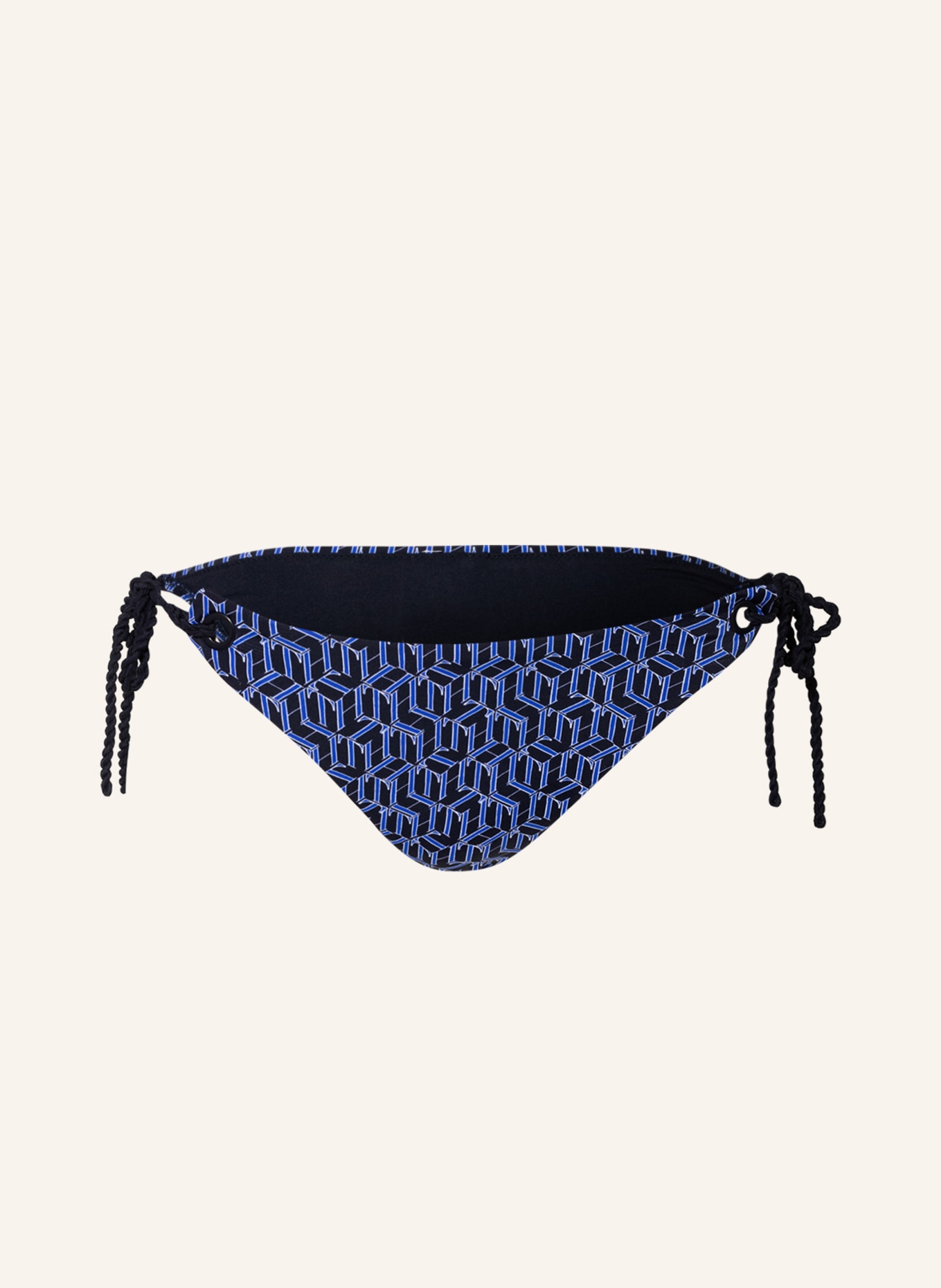TOMMY HILFIGER Triangle bikini bottoms, Color: BLACK/ BLUE (Image 1)