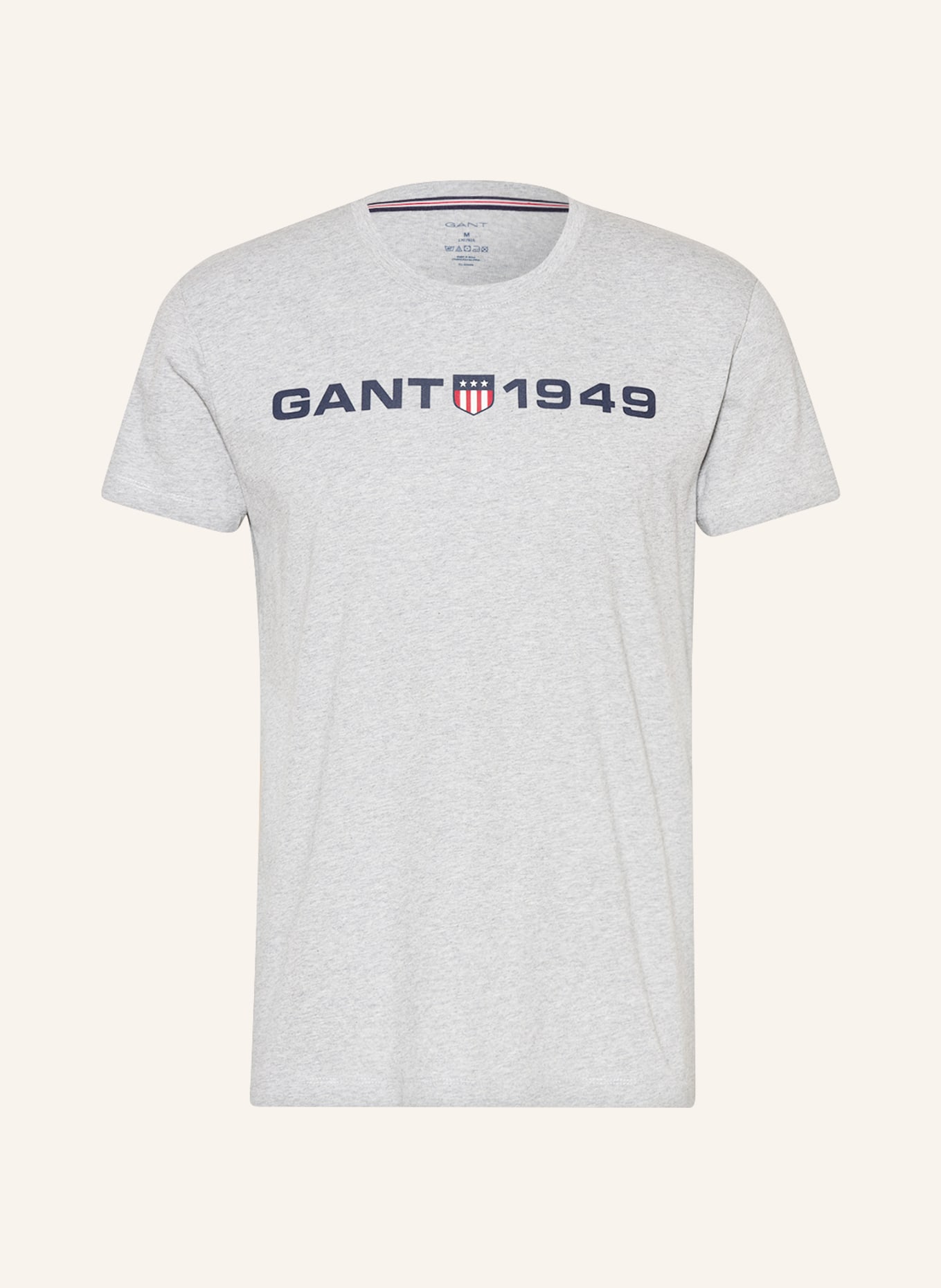 GANT Lounge-Shirt RETRO SHIELD, Farbe: GRAU (Bild 1)