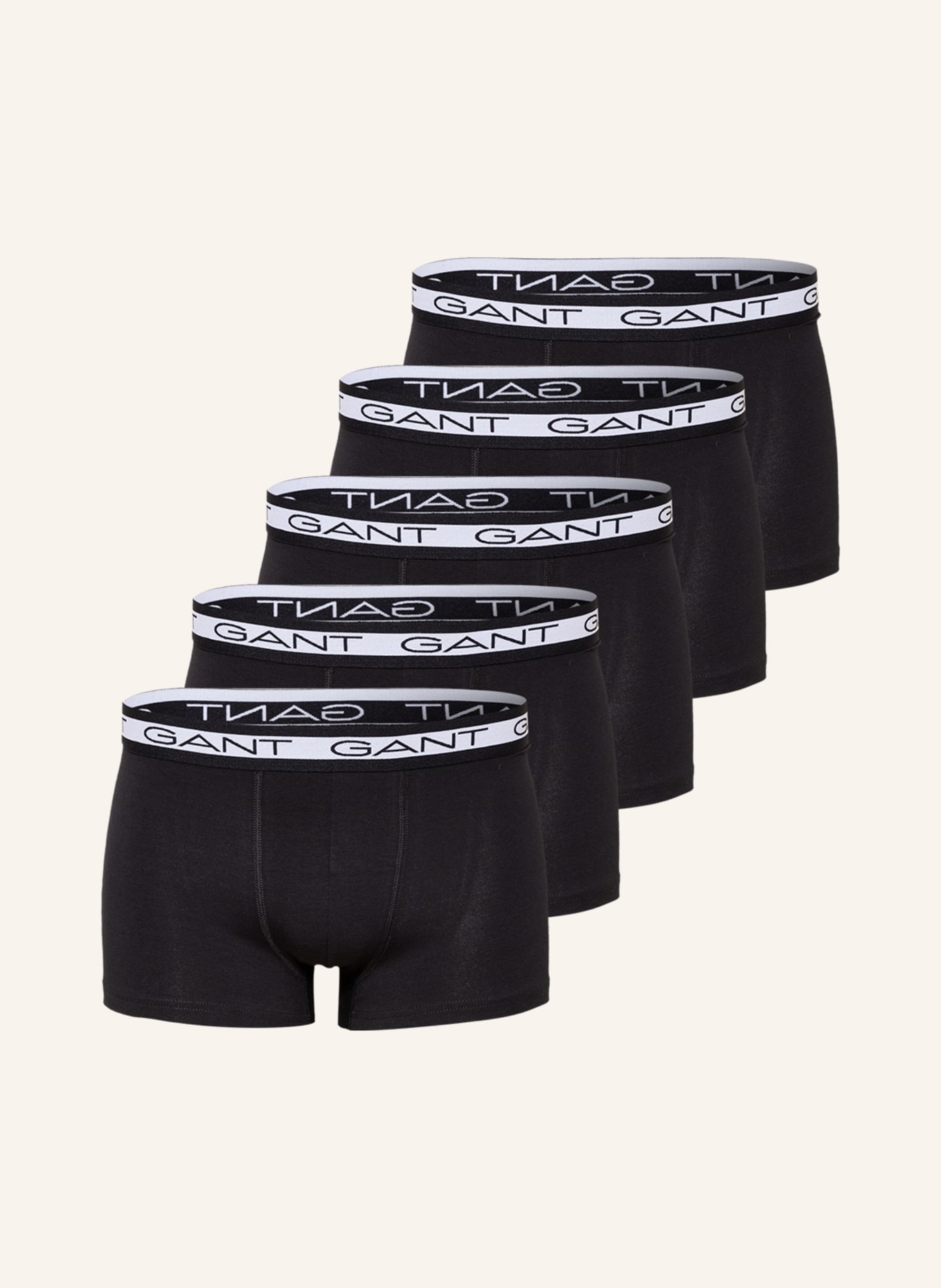 GANT 5-pack boxer shorts, Color: BLACK (Image 1)