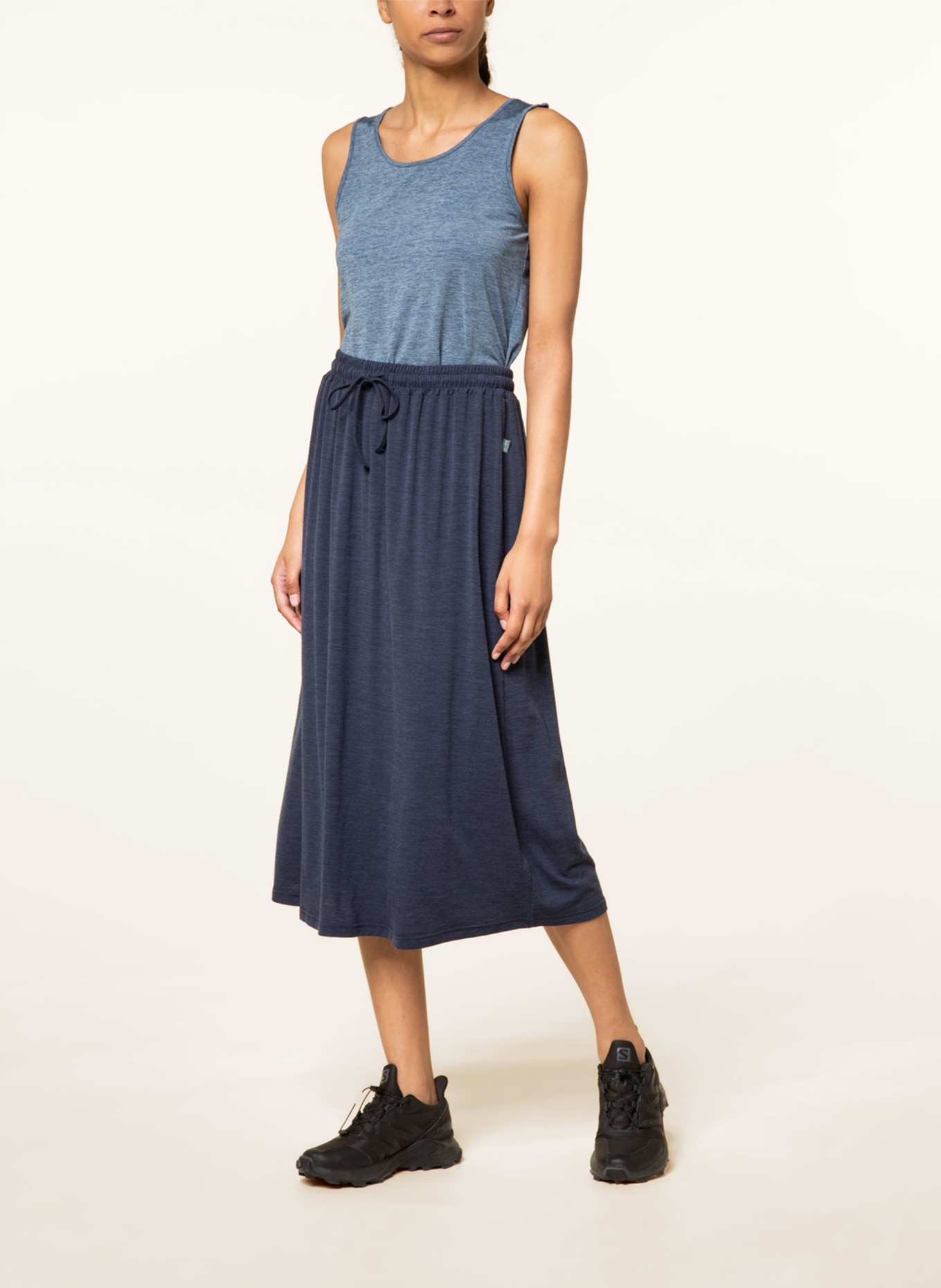 me°ru' Outdoor skirt CLICHY with merino wool, Color: DARK BLUE (Image 2)