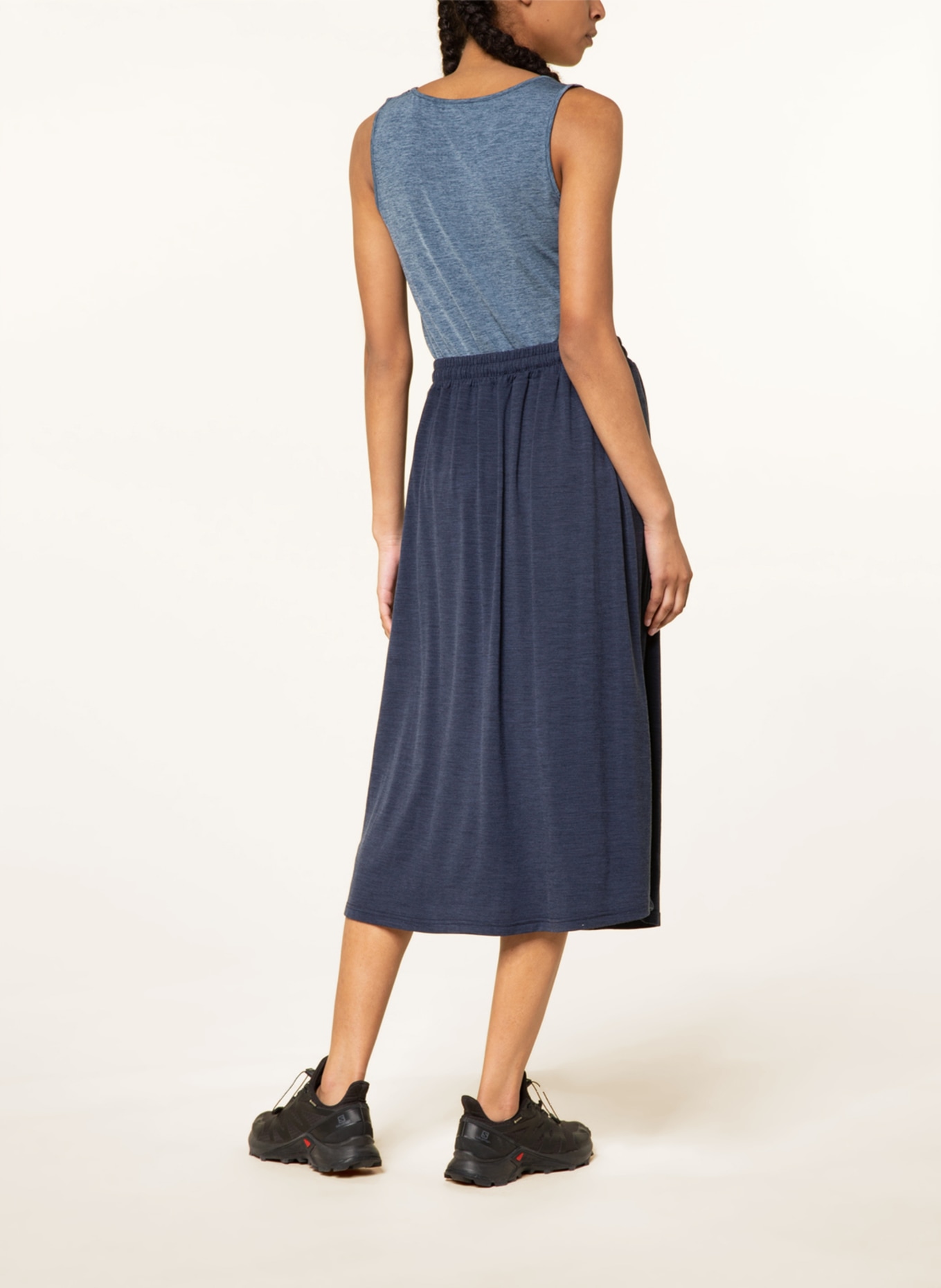 me°ru' Outdoor skirt CLICHY with merino wool, Color: DARK BLUE (Image 3)