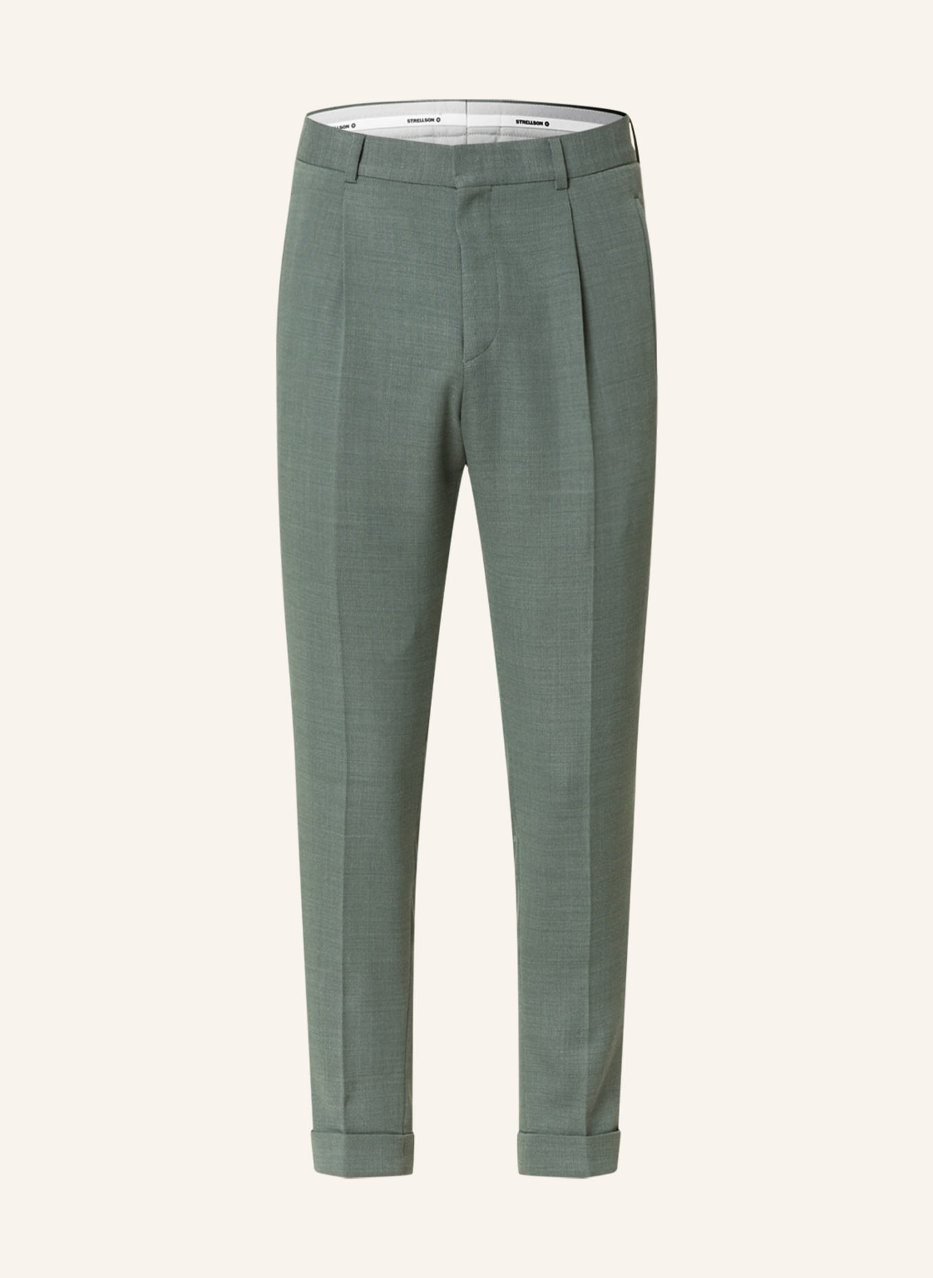 STRELLSON Oblekové kalhoty LUIS Relaxed Fit, Barva: 310 Medium Green               310 (Obrázek 1)