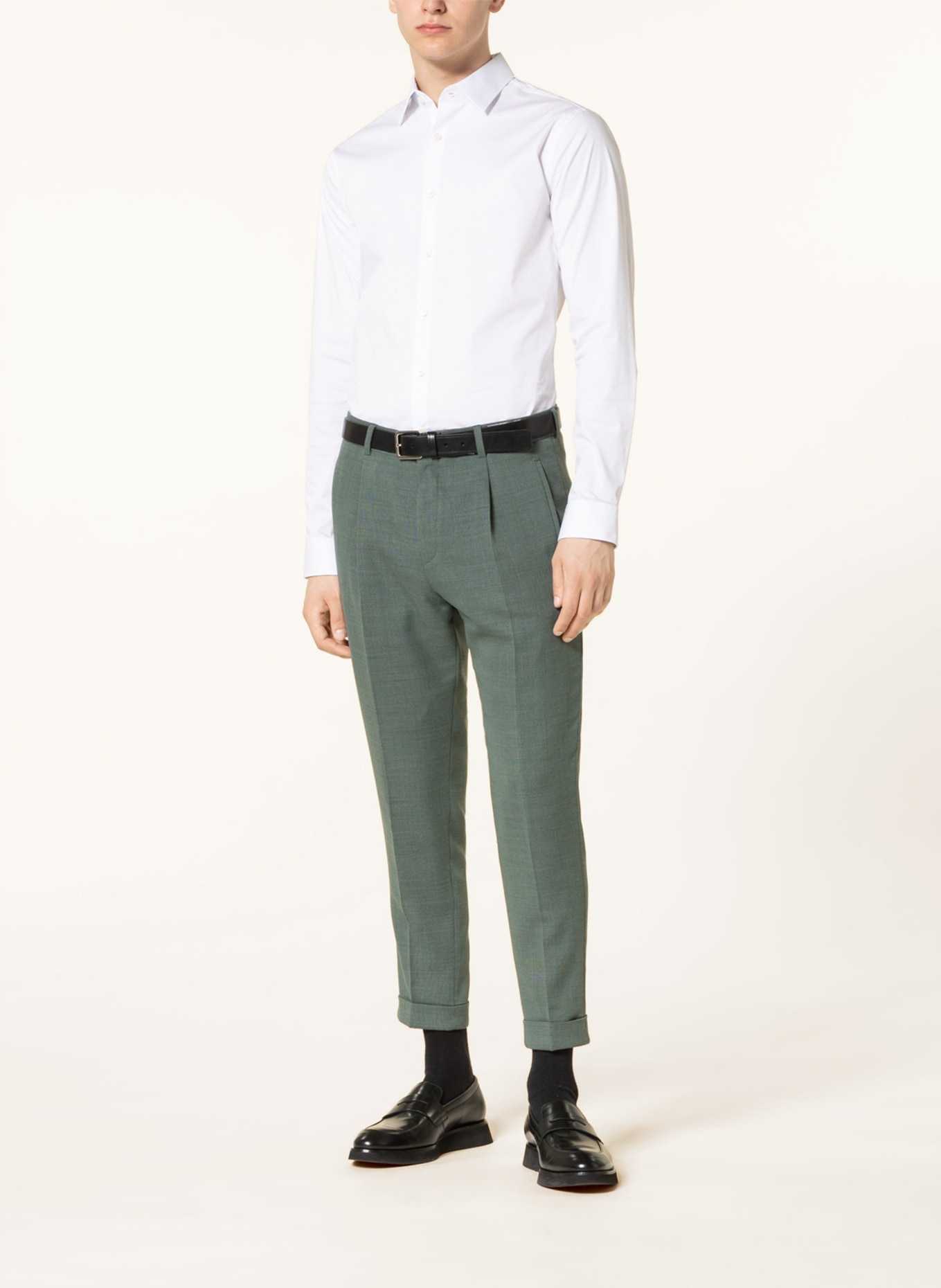 STRELLSON Spodnie garniturowe LUIS relaxed fit, Kolor: 310 Medium Green               310 (Obrazek 2)