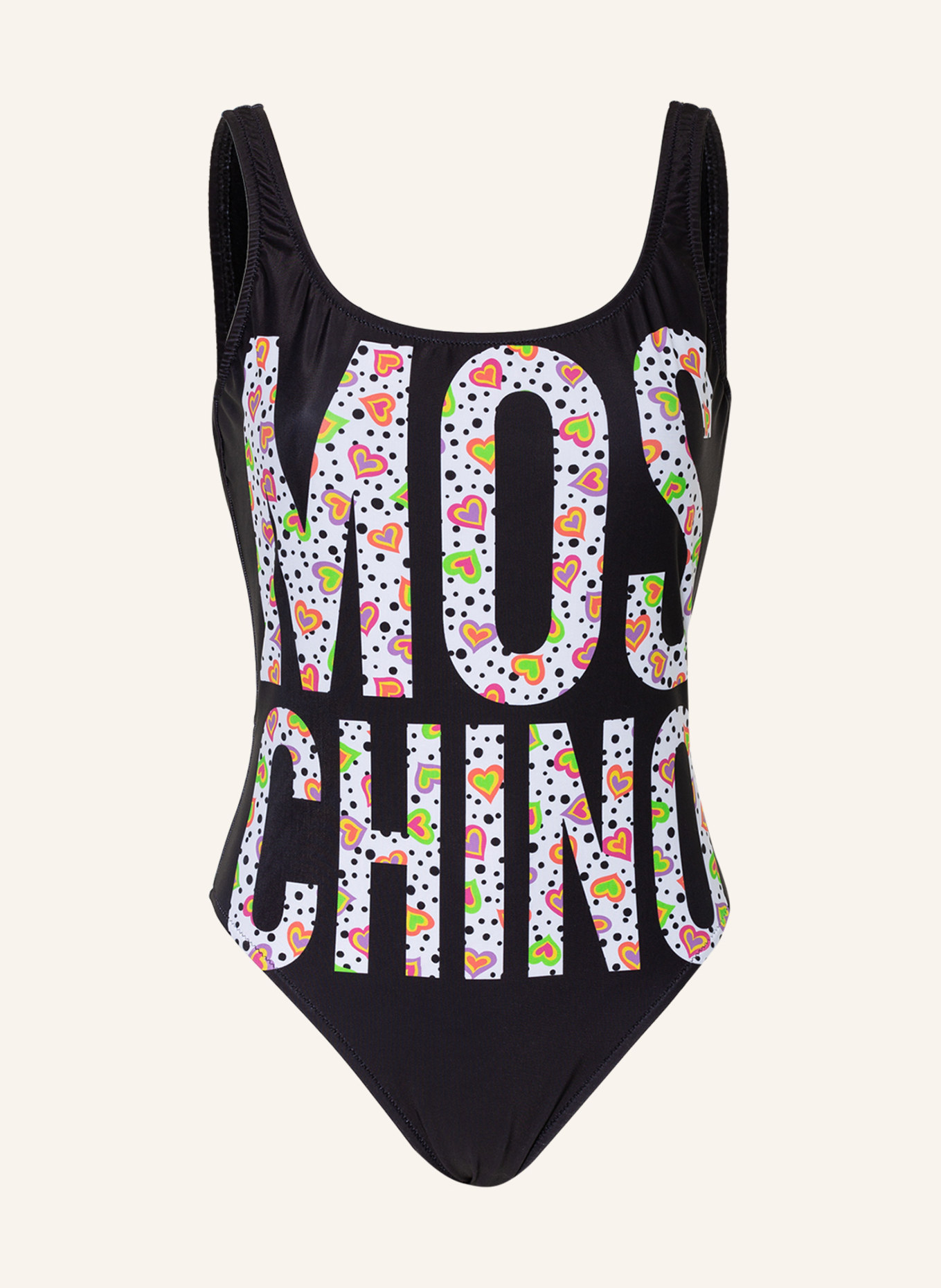 MOSCHINO Swimsuit, Color: BLACK/ WHITE/ GREEN (Image 1)
