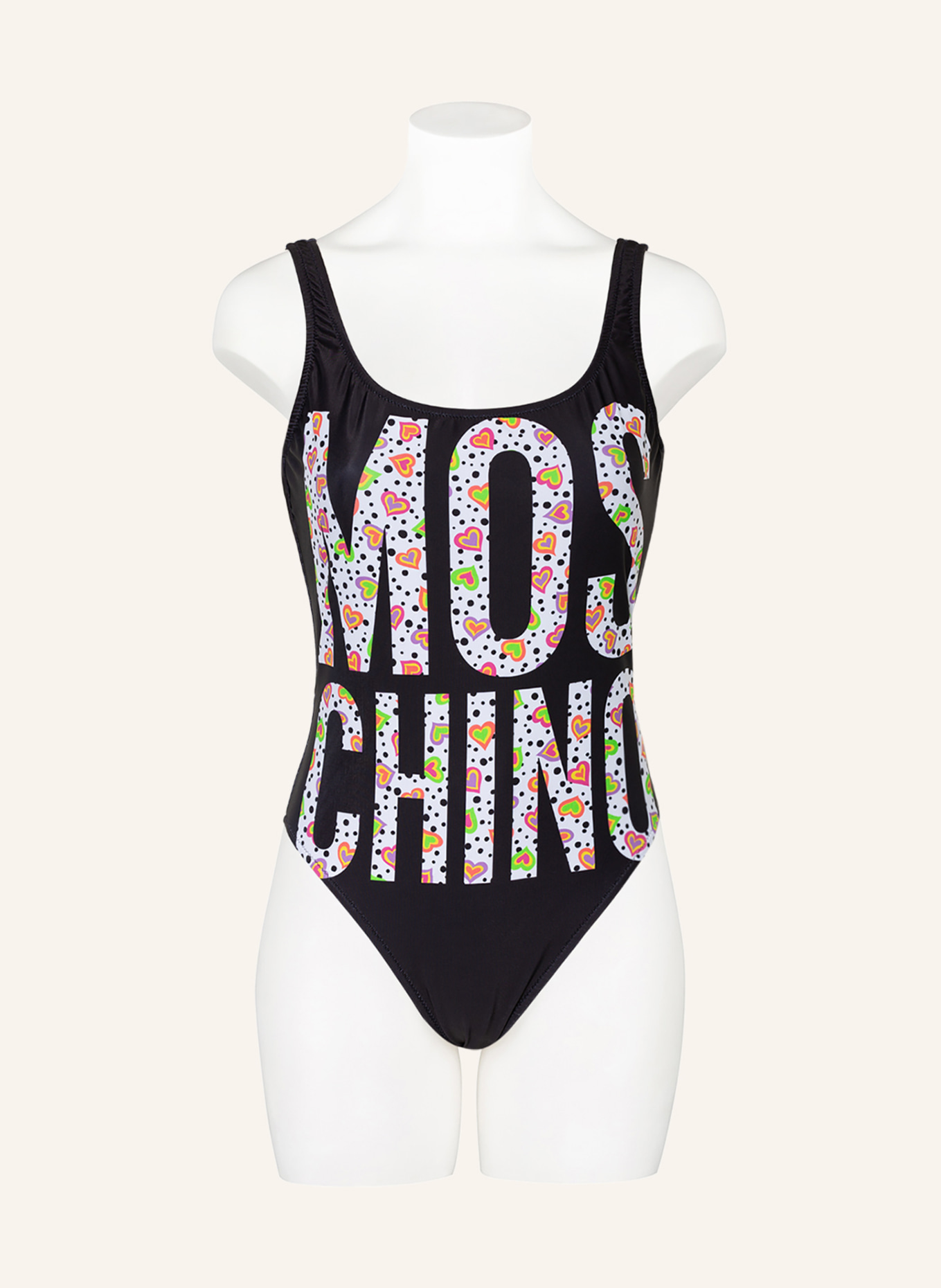 MOSCHINO Swimsuit, Color: BLACK/ WHITE/ GREEN (Image 2)