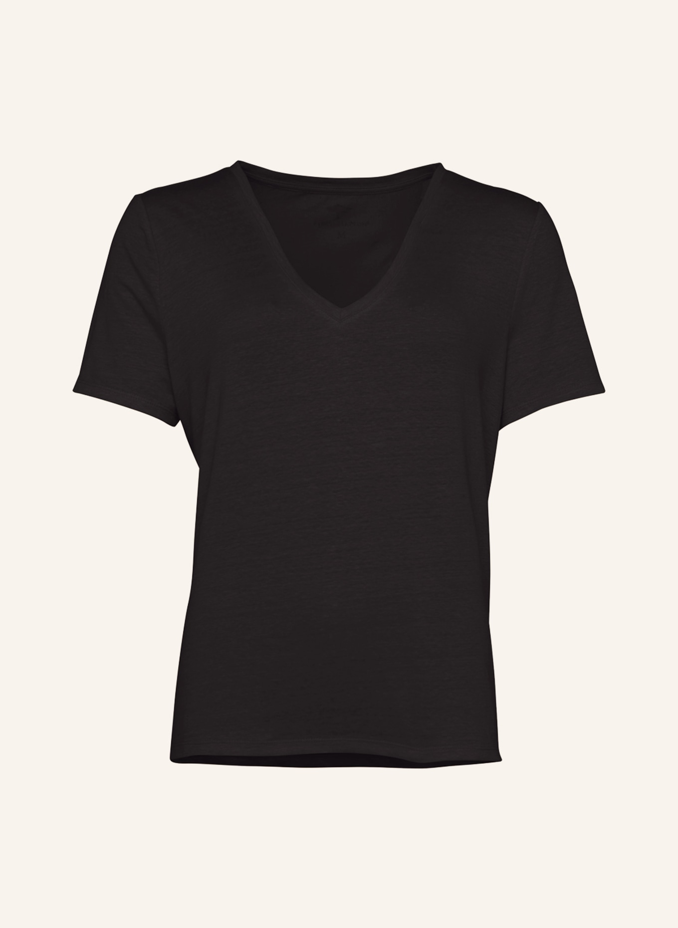 FYNCH-HATTON T-shirt made of linen, Color: BLACK (Image 1)