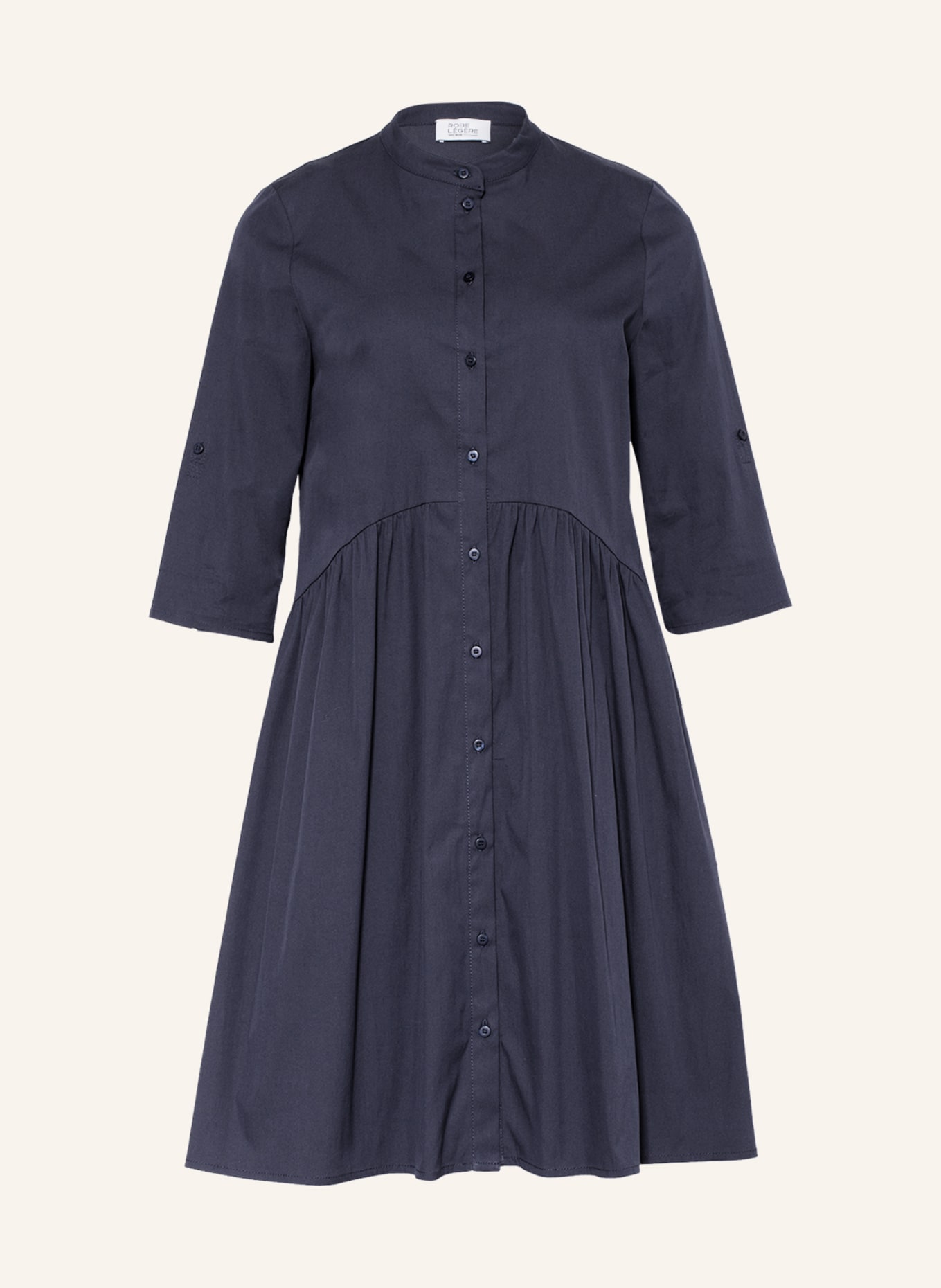 ROBE LÉGÈRE Shirt dress with 3/4 sleeves: DARK BLUE