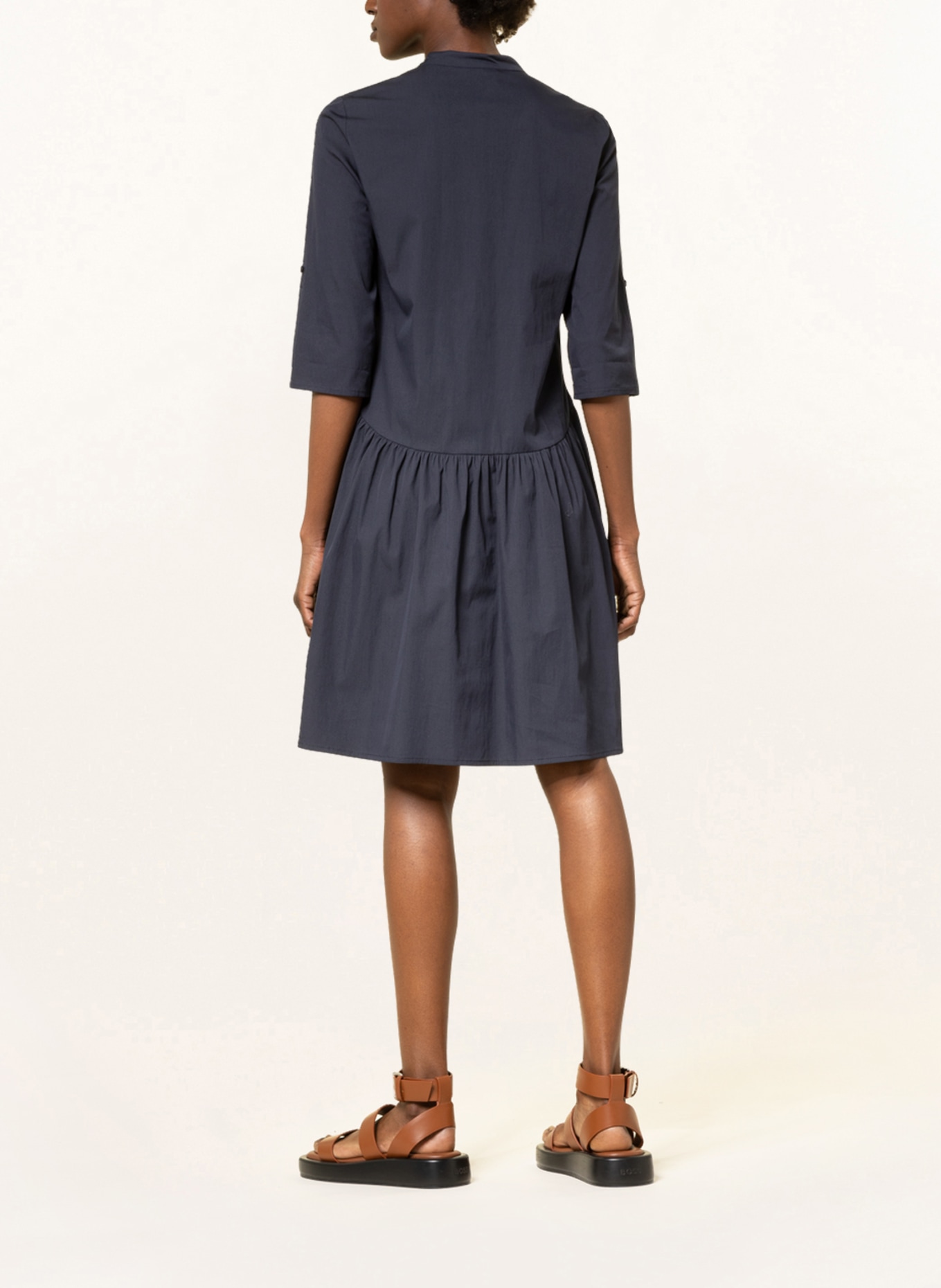 ROBE LÉGÈRE Shirt dress with 3/4 sleeves: DARK BLUE
