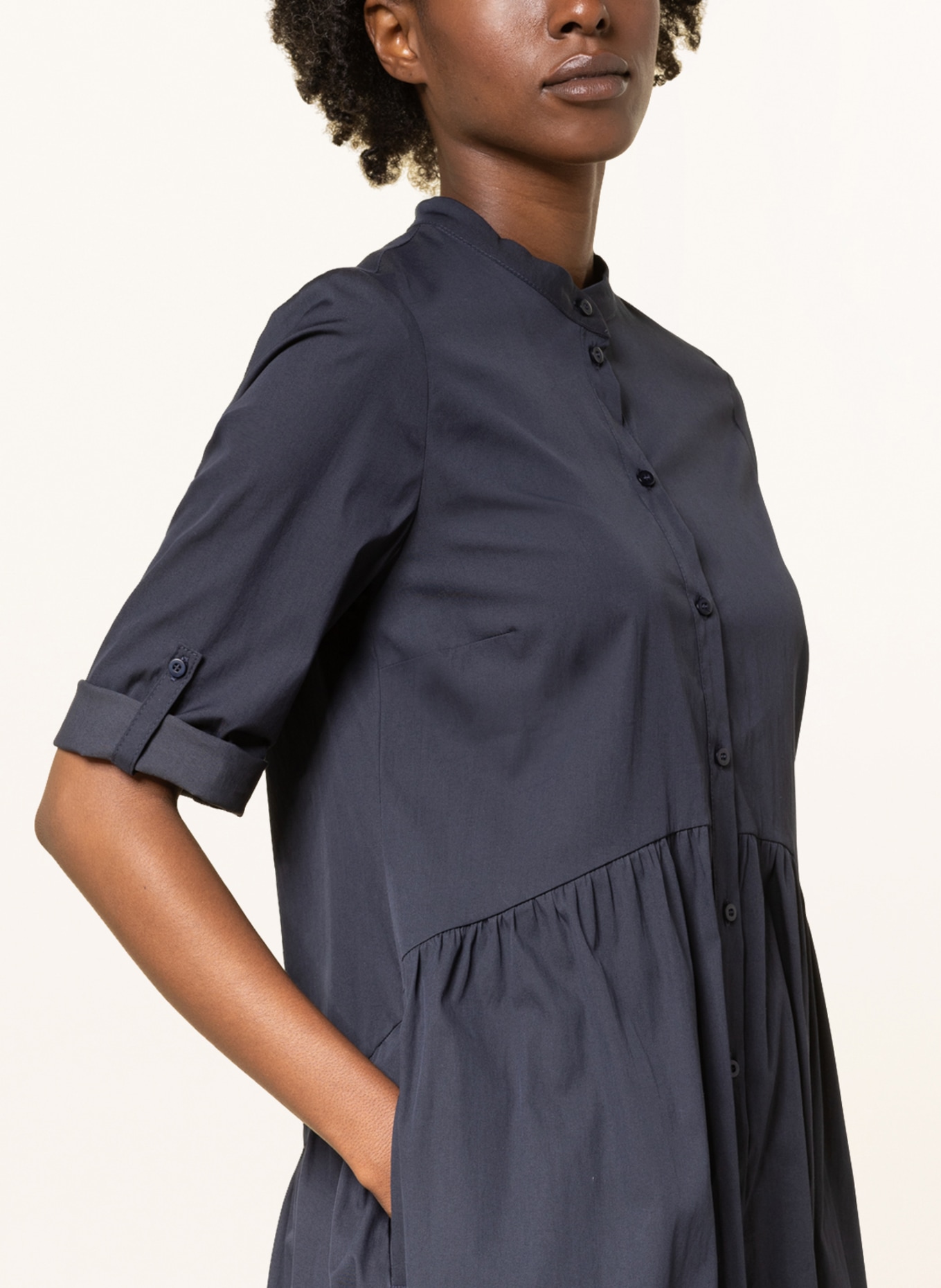 ROBE LÉGÈRE Shirt dress with 3/4 sleeves: DARK BLUE