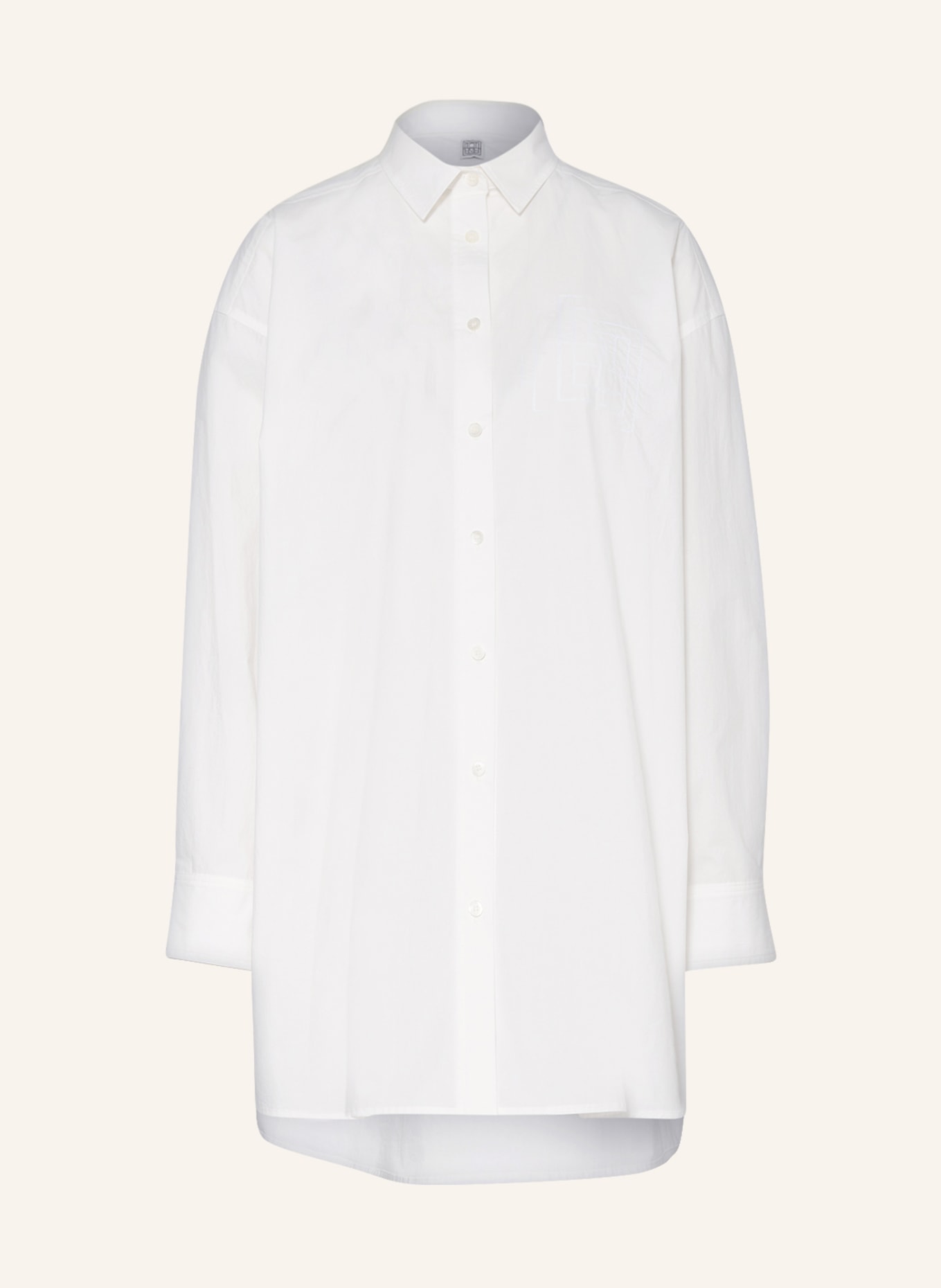 TOTEME Shirt blouse with embroidery, Color: WHITE (Image 1)