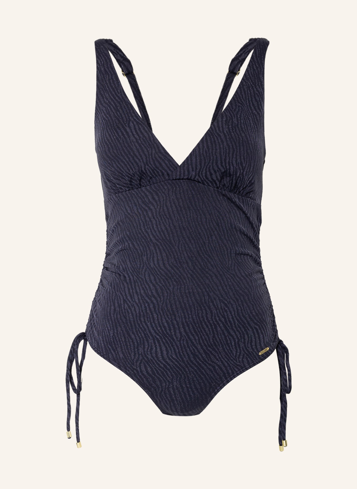CYELL Swimsuit MIDNIGHT ZEBRA, Color: BLUE/ BLACK (Image 1)