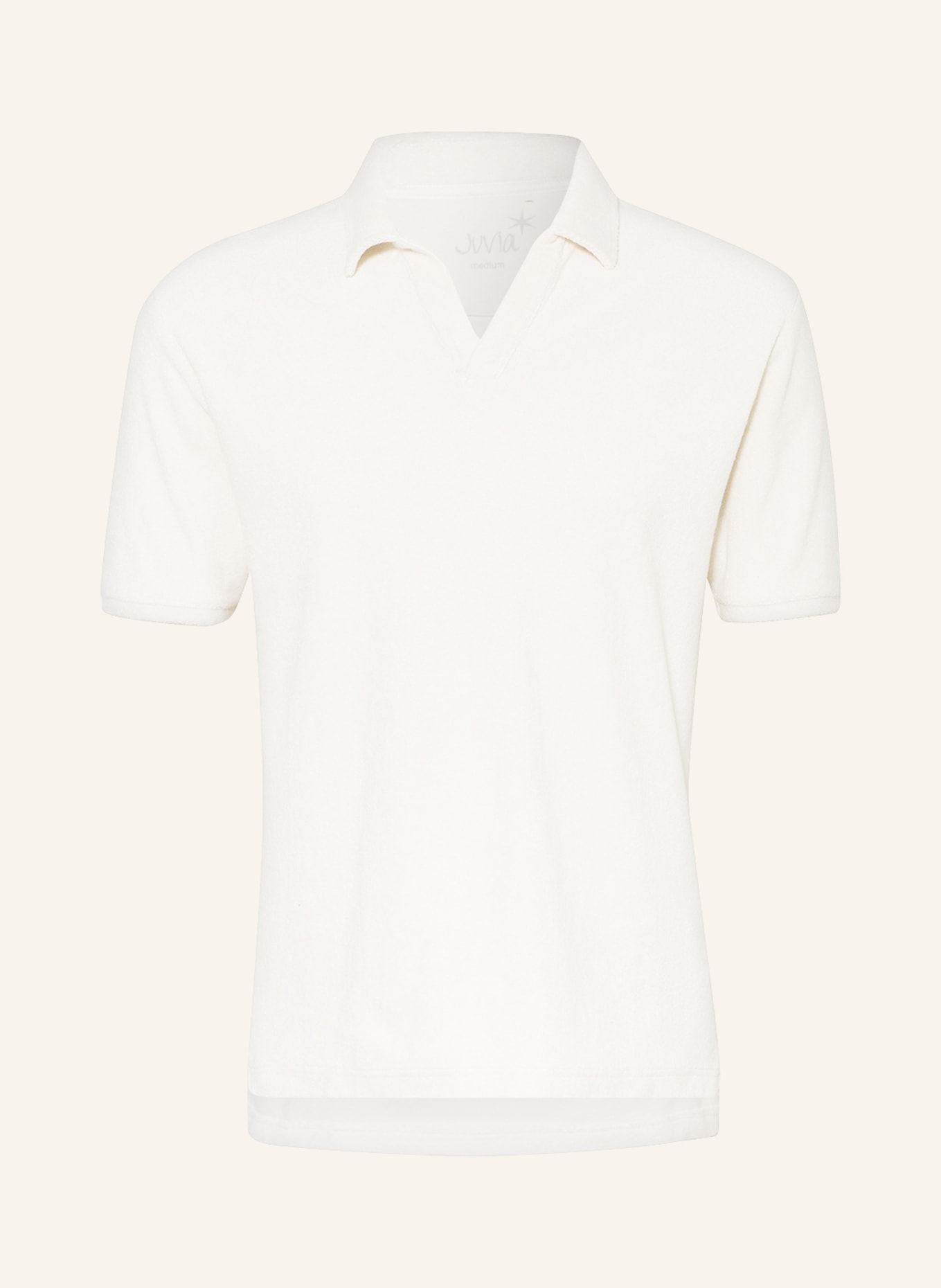 Juvia Terry cloth polo shirt, Color: ECRU (Image 1)