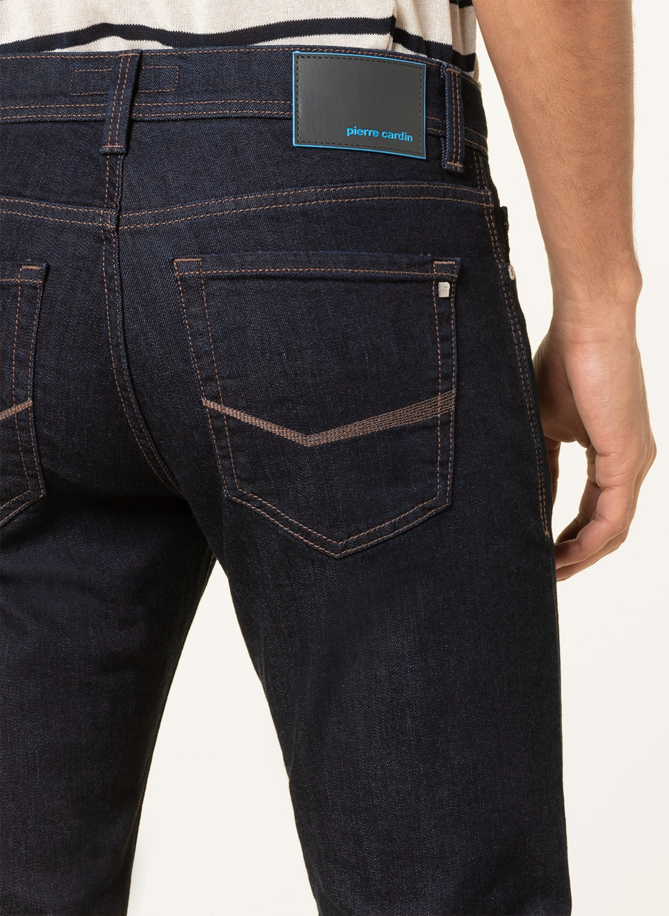 pierre cardin Jeans LYON FUTURE FLEX Tapered Fit, Farbe: 6801 blue/black stonewash (Bild 5)