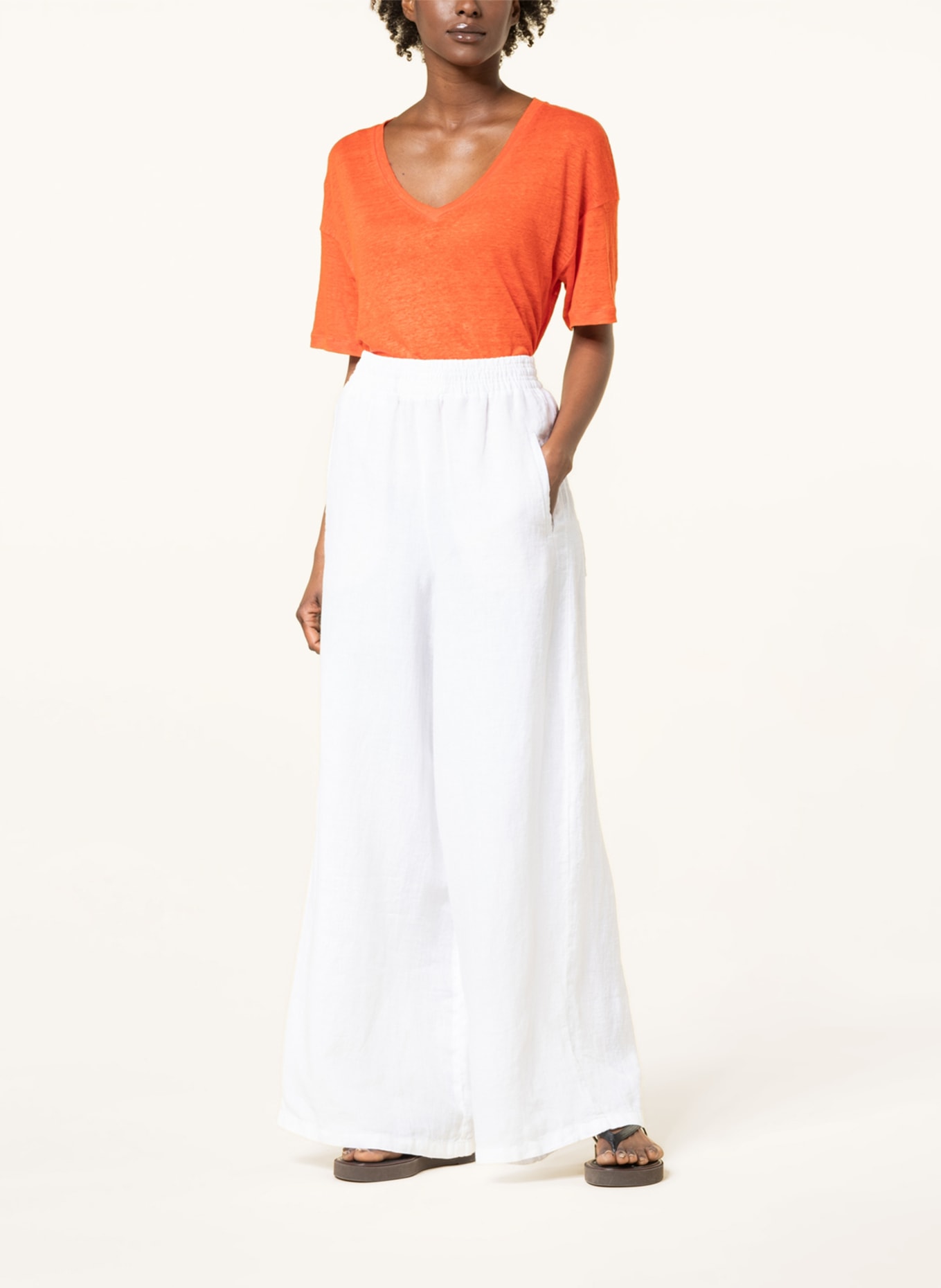 DRYKORN Linen culottes WINDY , Color: WHITE (Image 2)