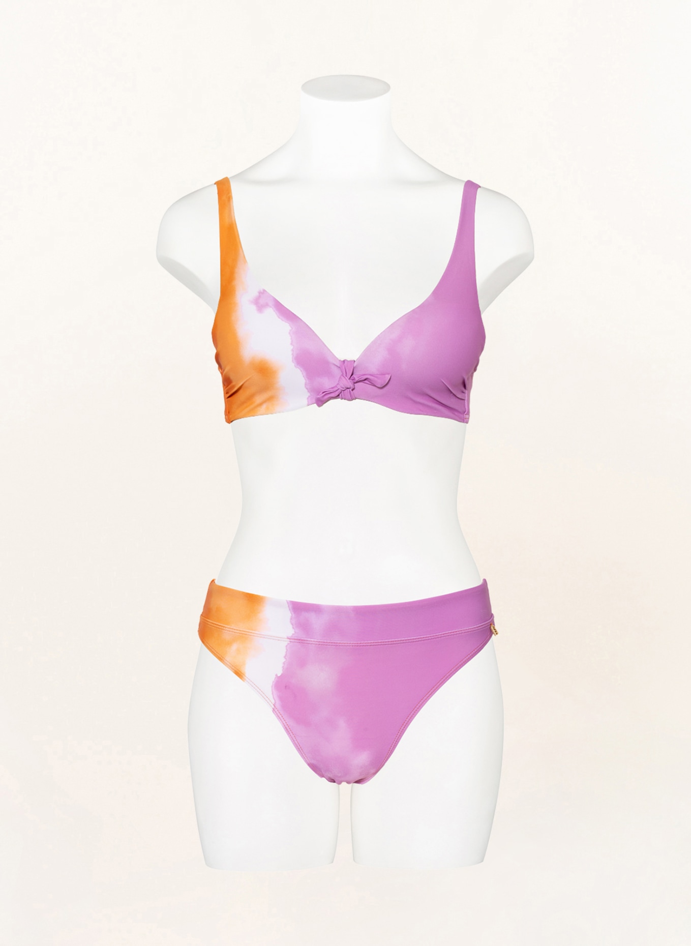 BEACHLIFE Dół od bikini brazylijskiego TIE DYE, Kolor: LILA/ BIAŁY/ POMARAŃCZOWY (Obrazek 2)