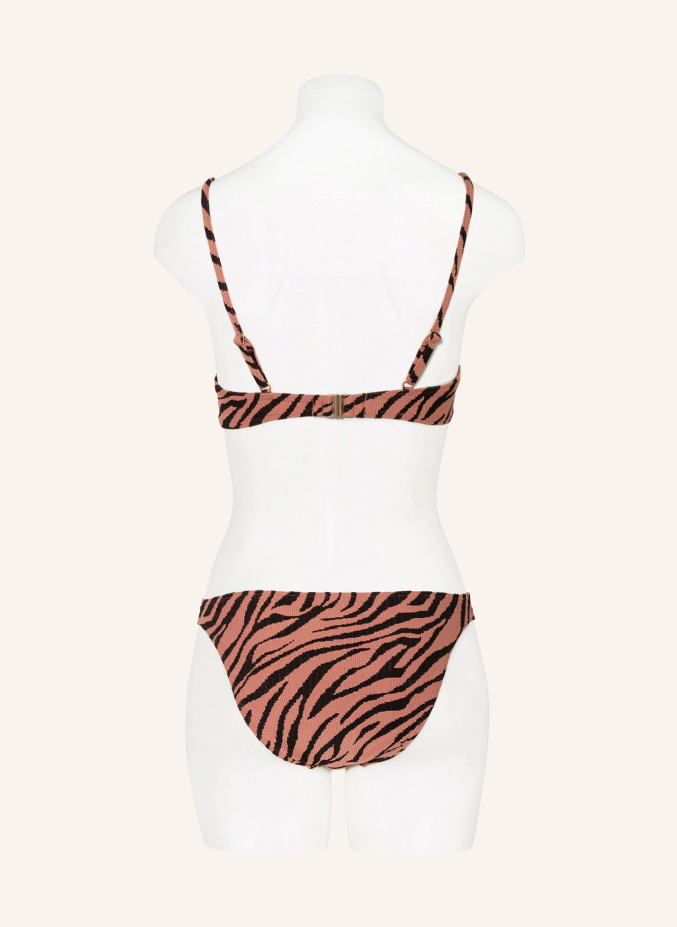 BEACHLIFE Bügel-Bikini-Top ROSE ZEBRA, Farbe: ROSÉ/ SCHWARZ (Bild 3)