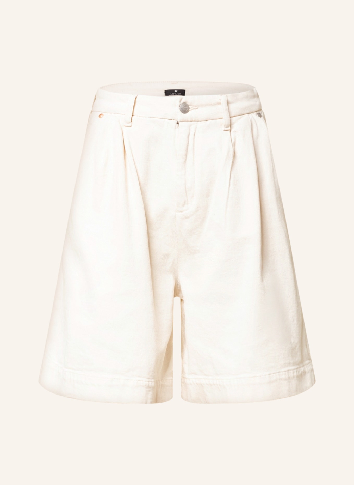 LOVJOI Denim shorts GRAENNA, Color: WHITE (Image 1)