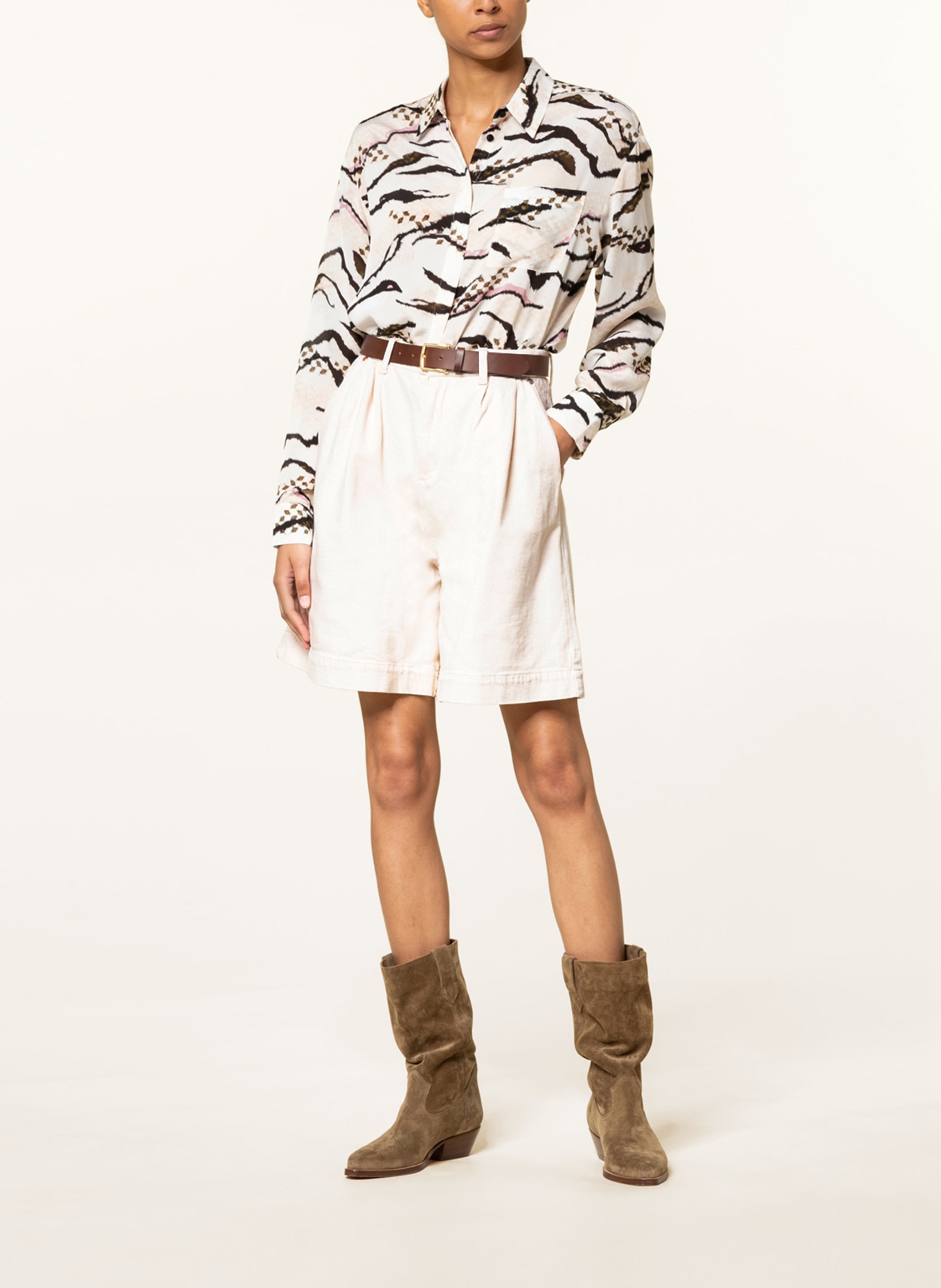 LOVJOI Denim shorts GRAENNA, Color: WHITE (Image 2)