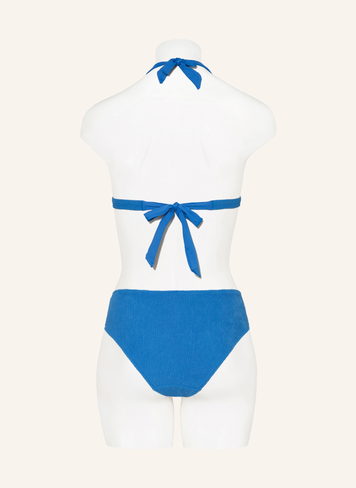 Skiny Sunset Glamour Triangle bikini top EVERY SUMMER, Color: BLUE (Image 3)