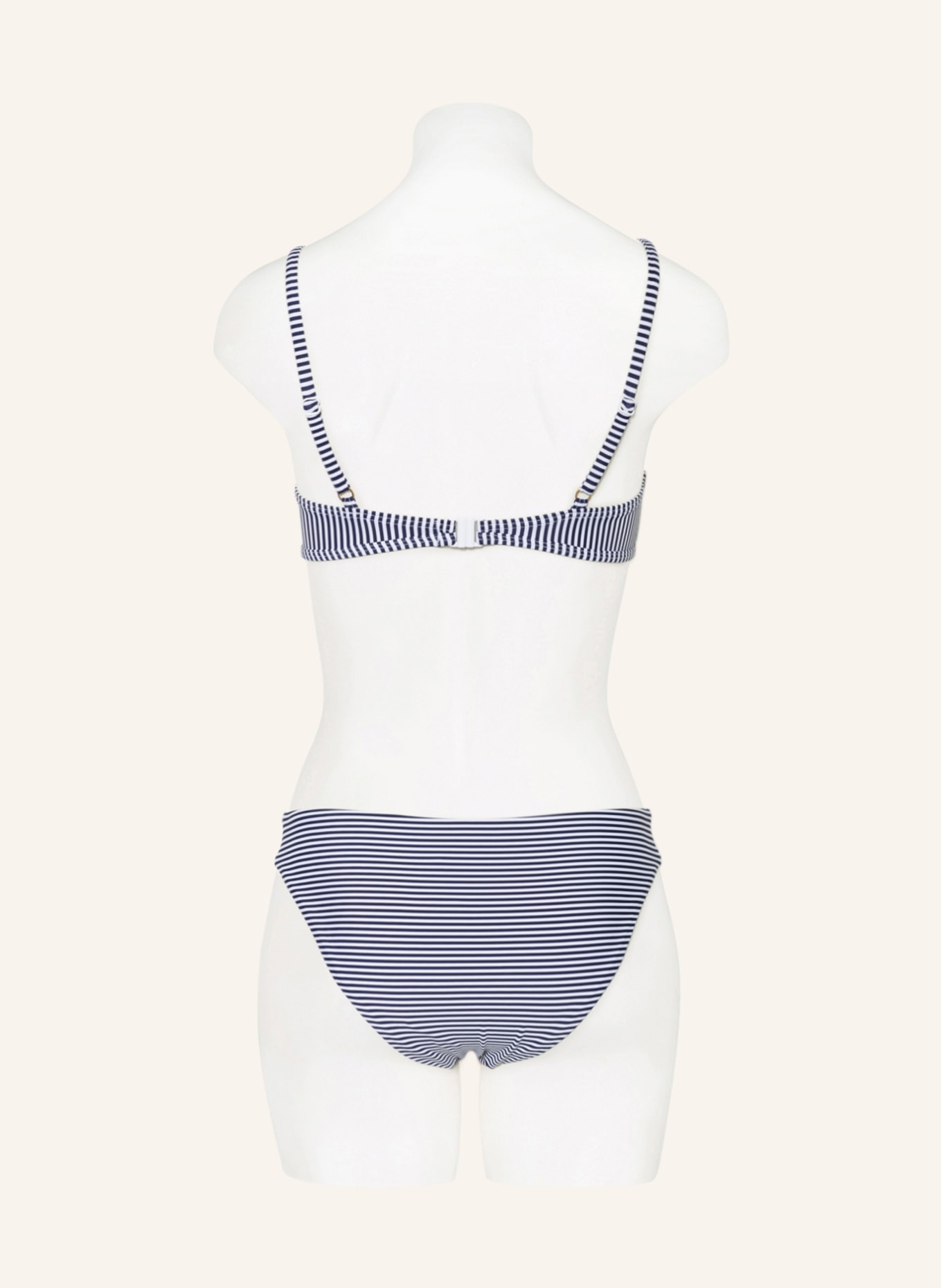Hot Stuff Bralette bikini top in dark blue white