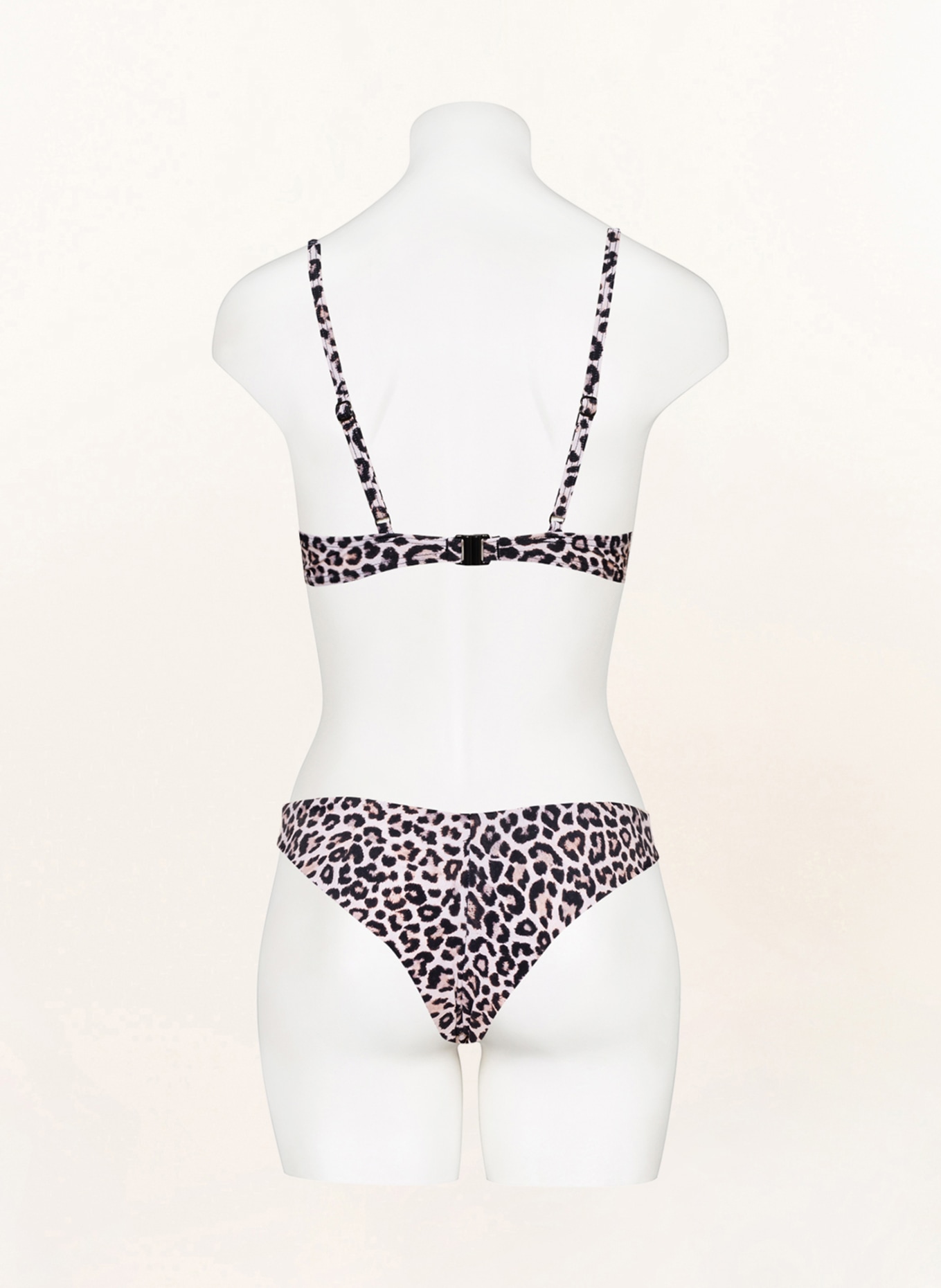 Hot Stuff Brazilian bikini bottoms, Color: CREAM/ BEIGE/ DARK BROWN (Image 3)