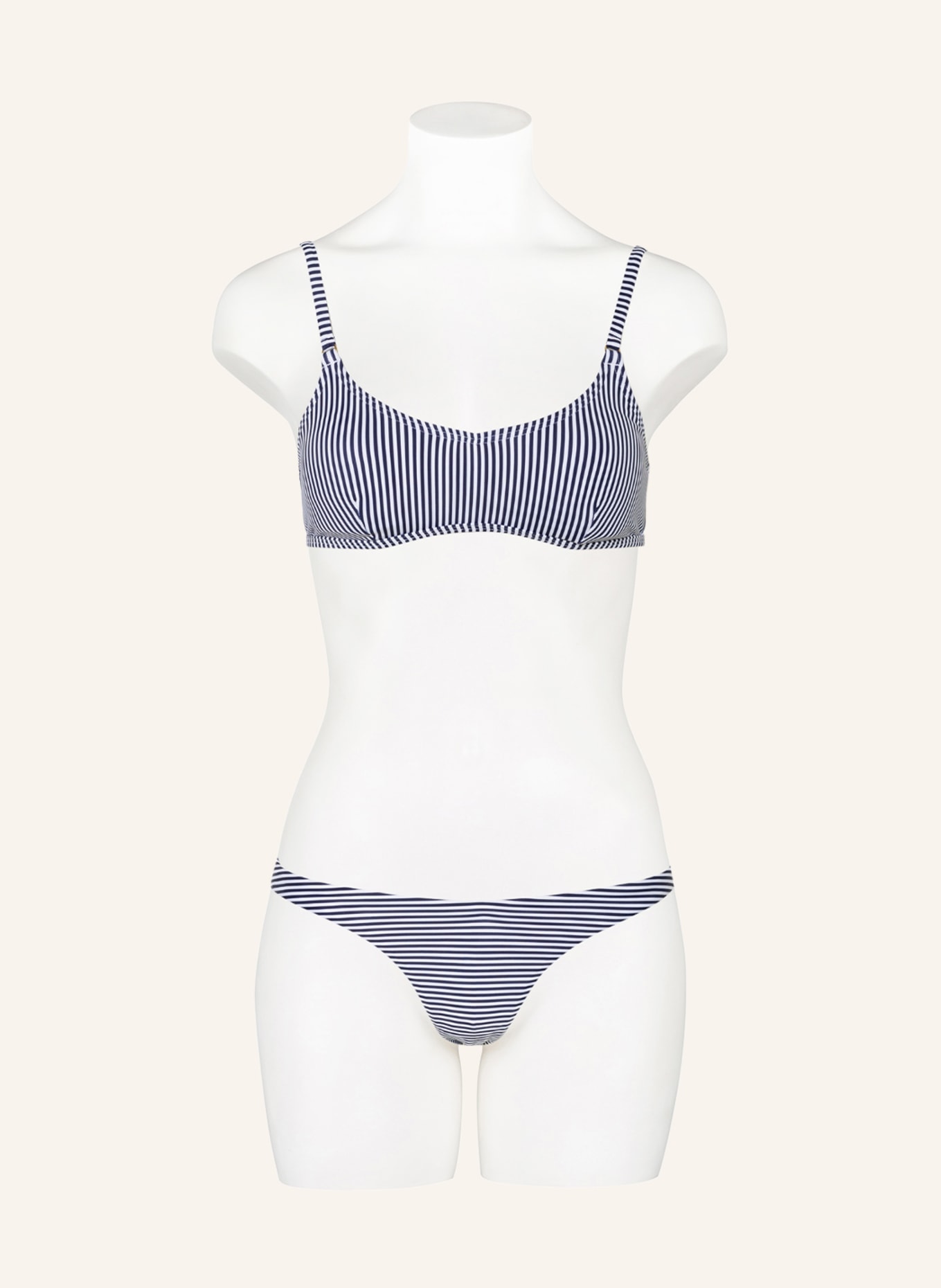 Hot Stuff Basic-Bikini-Hose, Farbe: WEISS/ DUNKELBLAU (Bild 2)