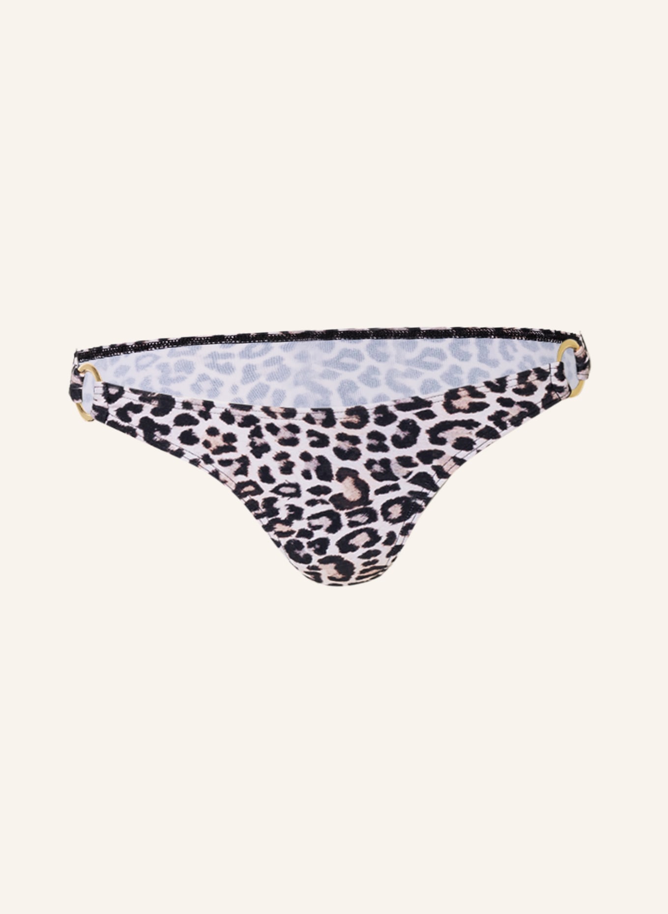 Hot Stuff Basic-Bikini-Hose, Farbe: BEIGE/ DUNKELBRAUN (Bild 1)