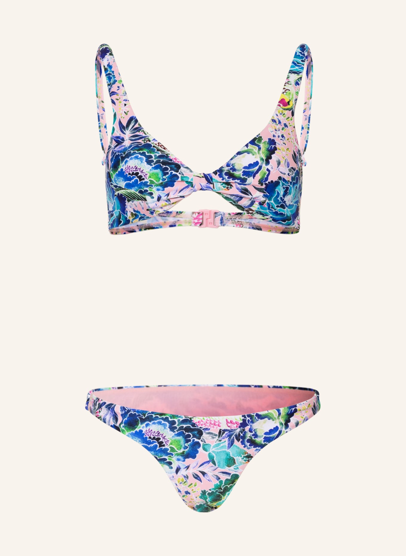 Hot Stuff Bralette-Bikini, Farbe: BLAU/ ROSA (Bild 1)