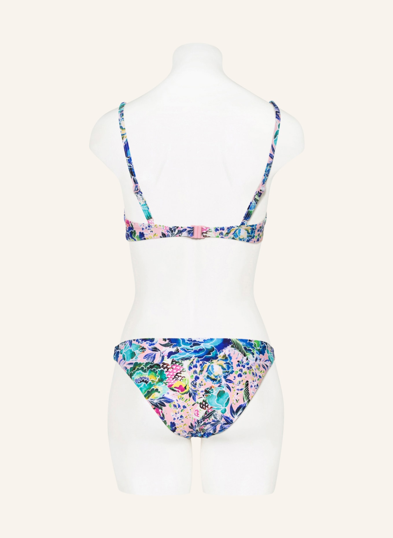 Hot Stuff Bralette bikini, Color: BLUE/ PINK (Image 3)