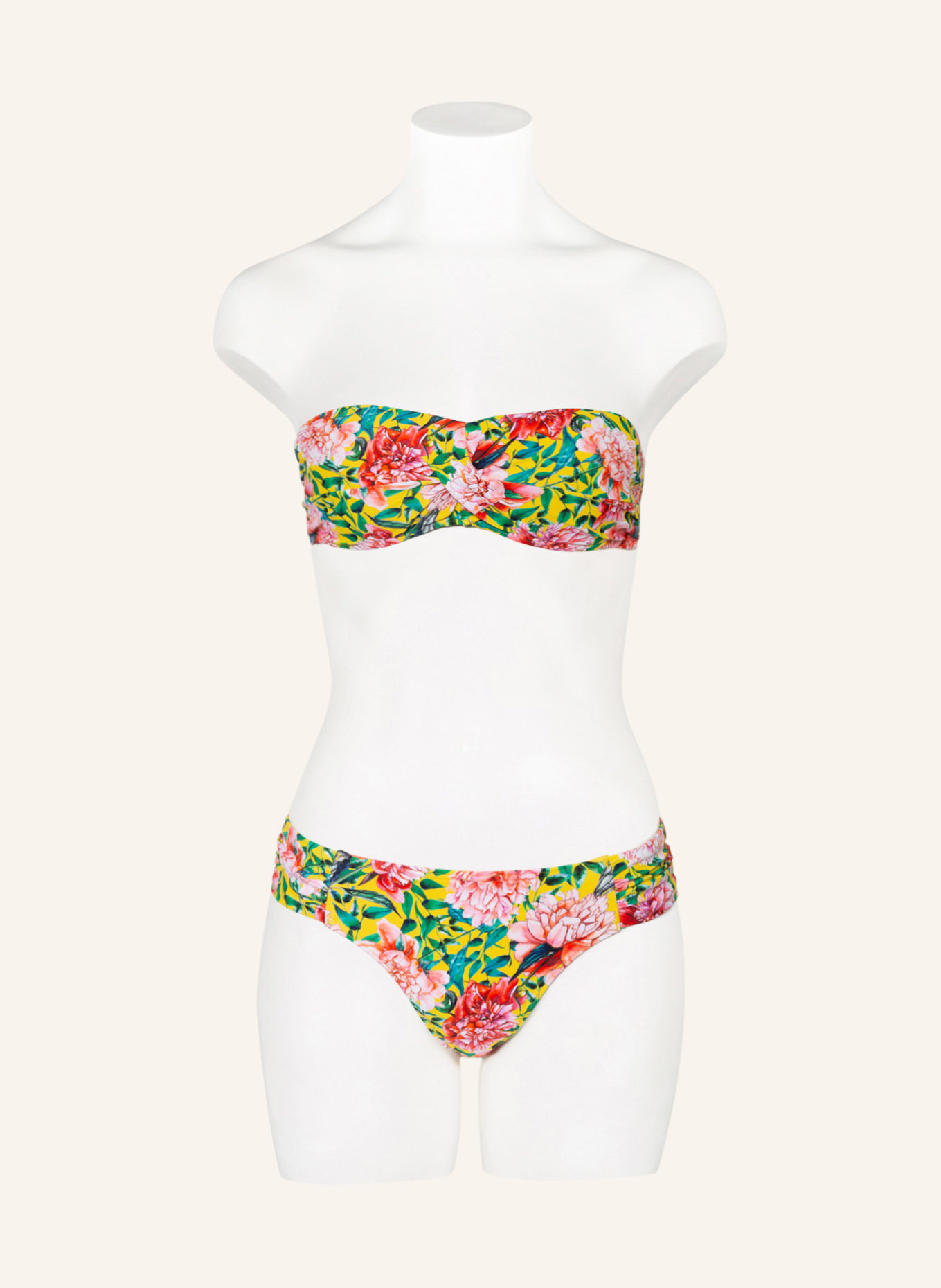 Hot Stuff Bandeau-Bikini, Farbe: GELB/ GRÜN/ ROT (Bild 4)