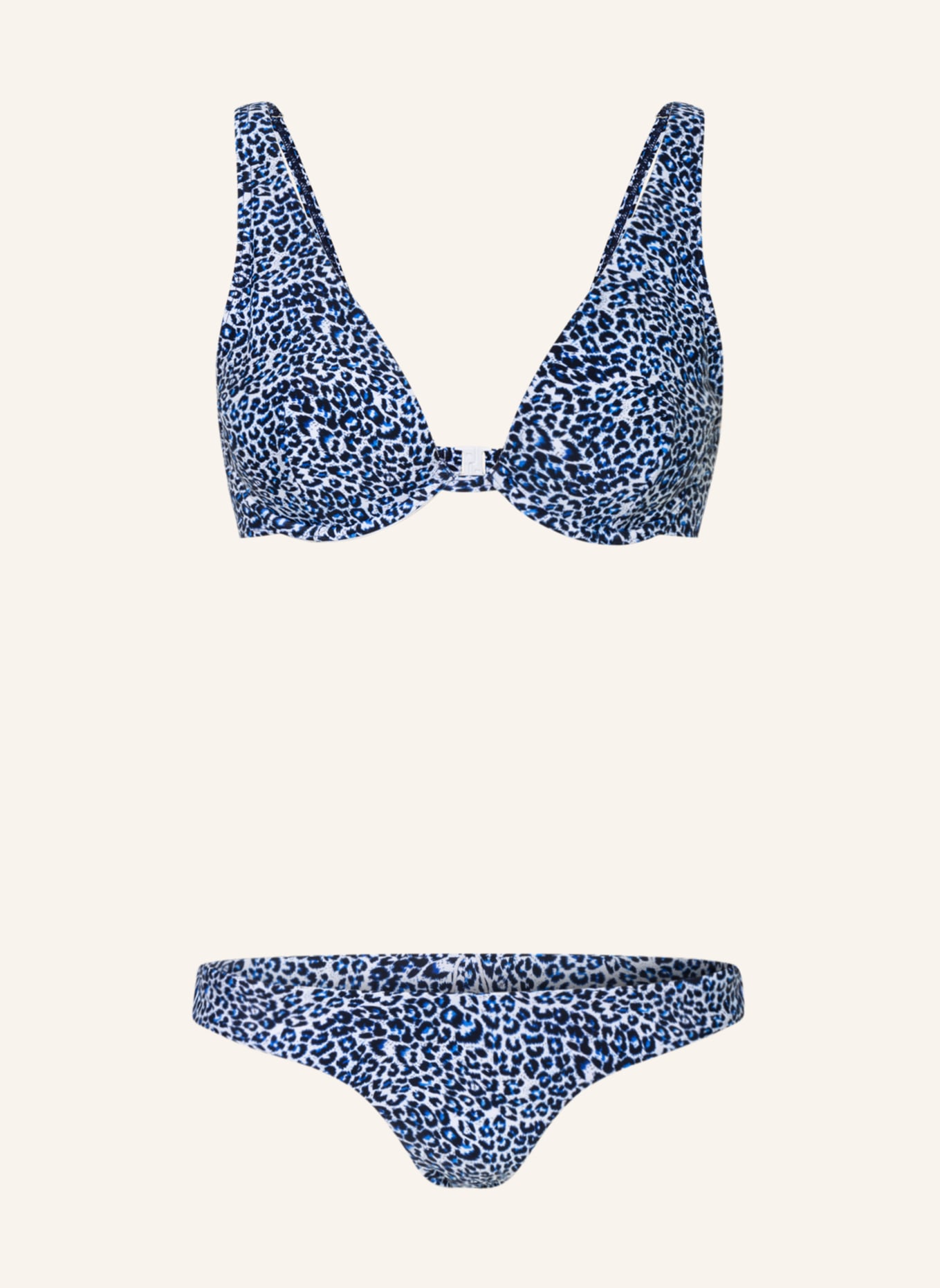 Hot Stuff Underwired bikini, Color: WHITE/ BLUE/ BLACK (Image 1)