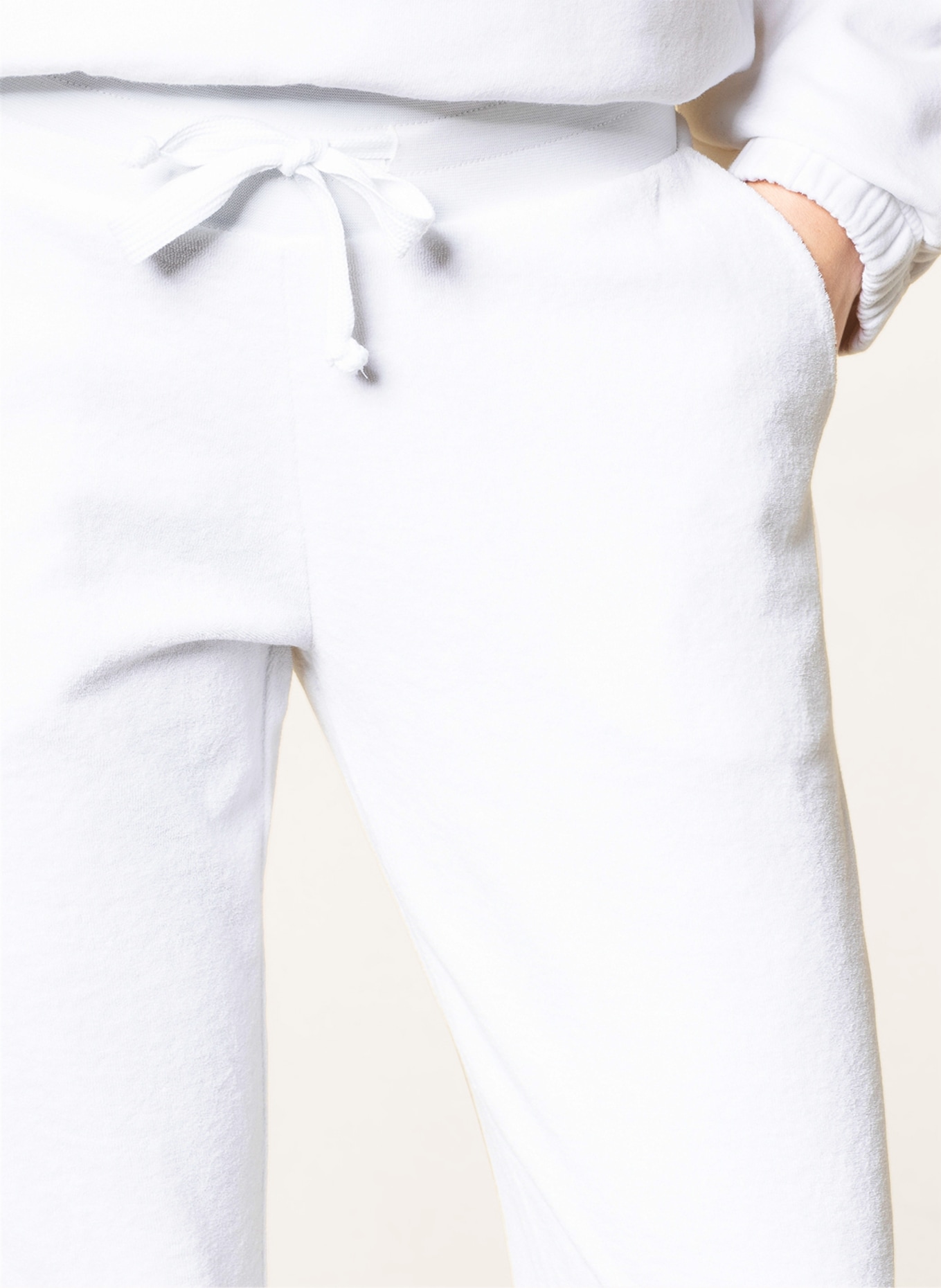 Juvia Terry cloth pants, Color: WHITE (Image 5)