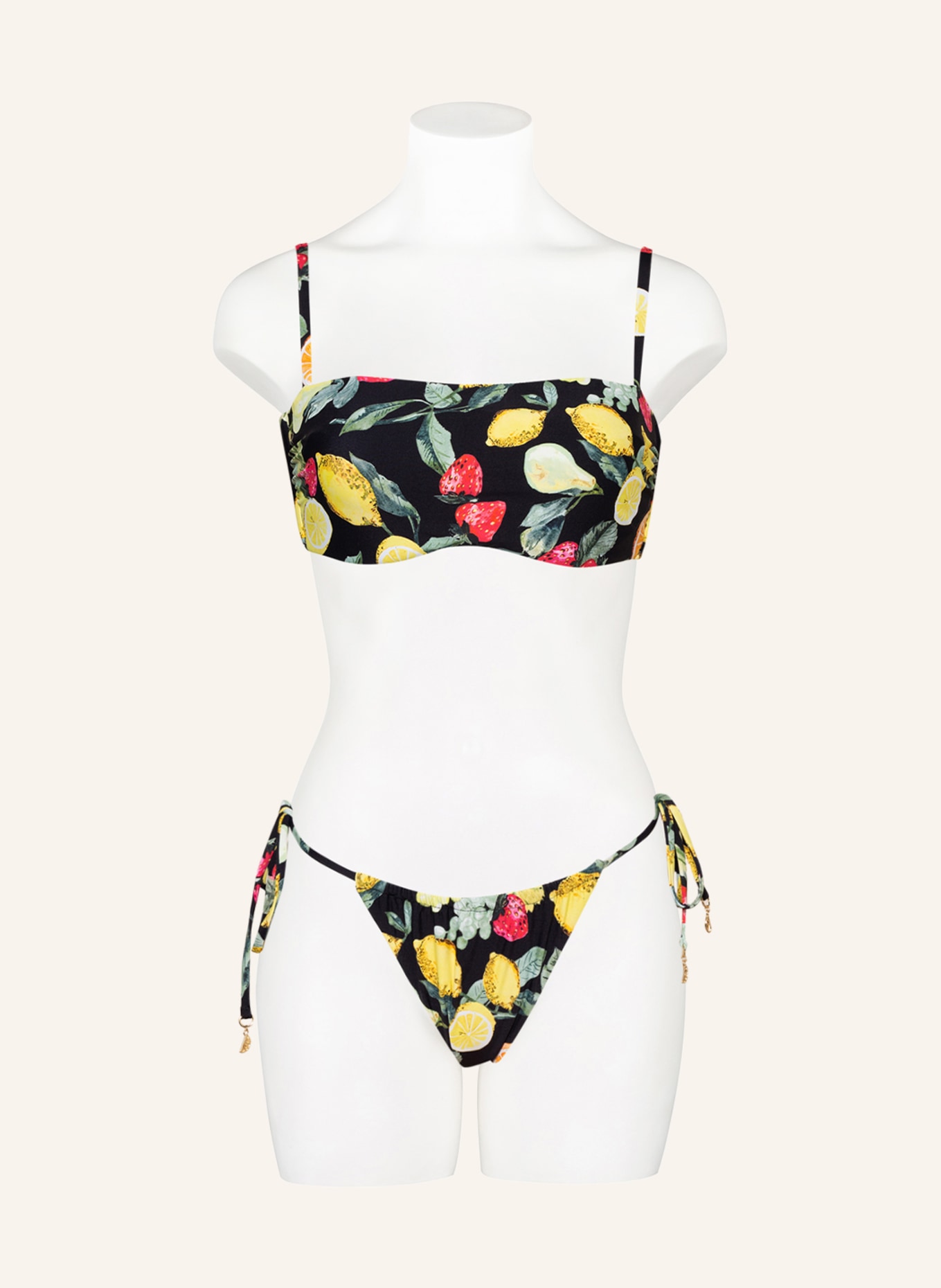 SEAFOLLY Bikini bottoms LEMONCELLO, Color: BLACK/ YELLOW/ RED (Image 2)