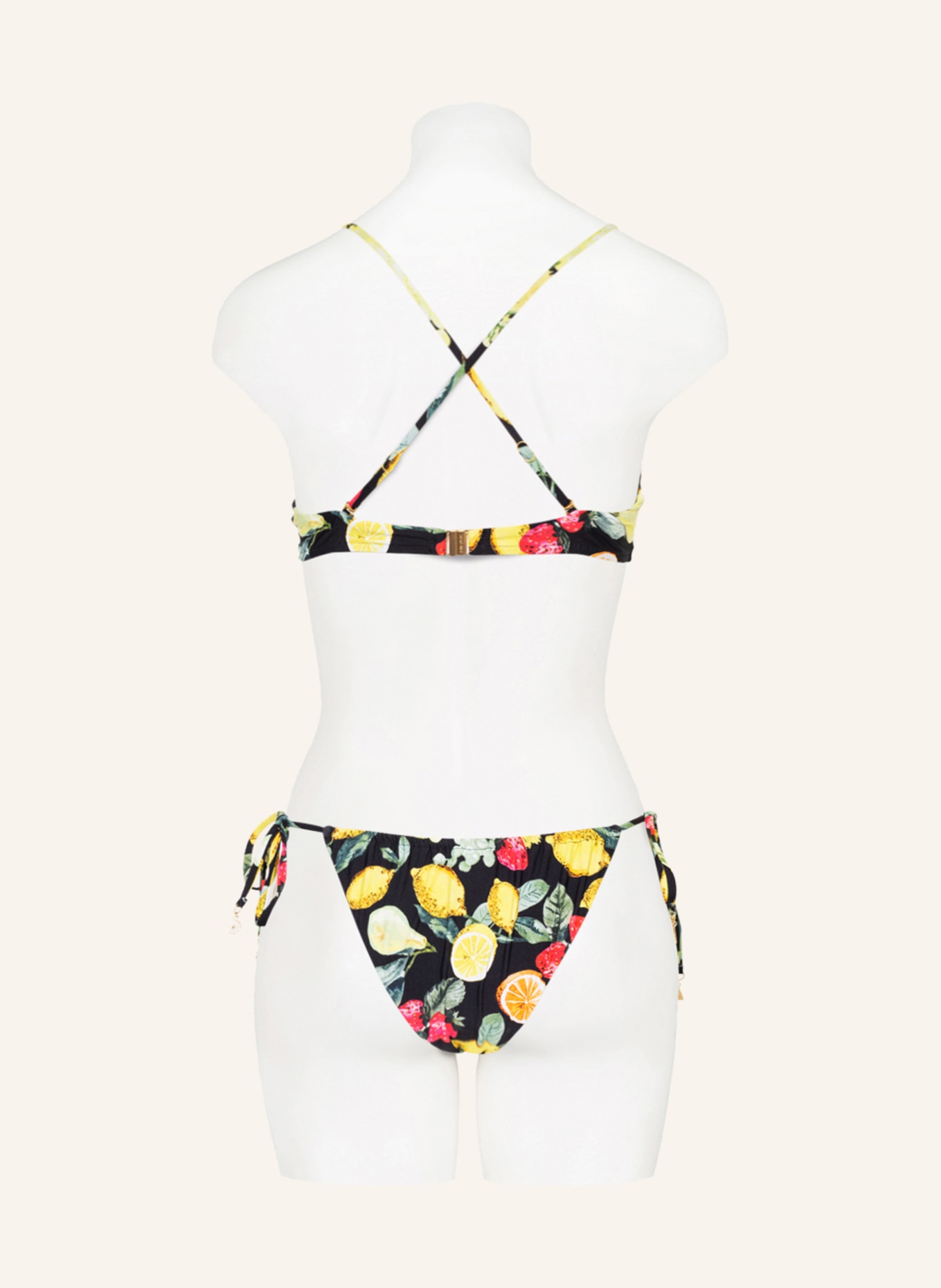 SEAFOLLY Bralette bikini top LEMONCELLO, Color: BLACK/ YELLOW/ RED (Image 3)