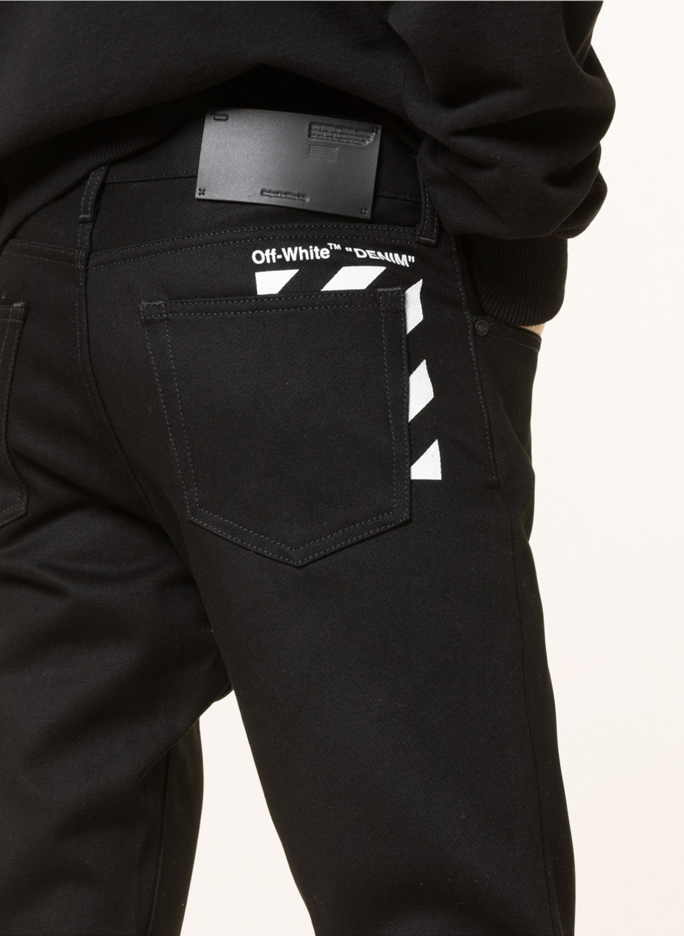 Off-White Jeans slim fit in black