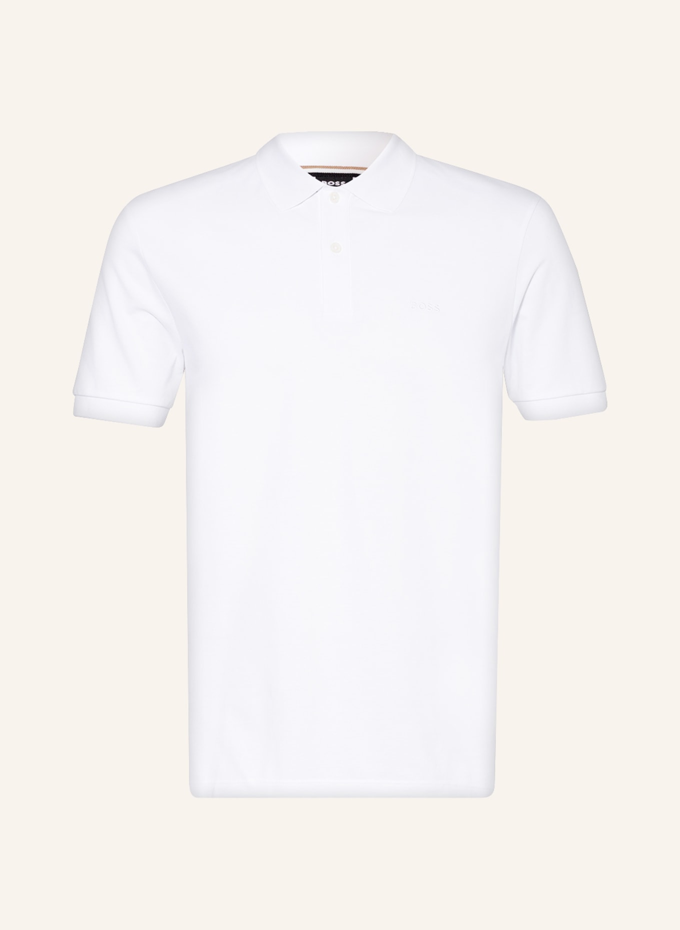 BOSS Piqué polo shirt PALLAS regular fit, Color: WHITE (Image 1)
