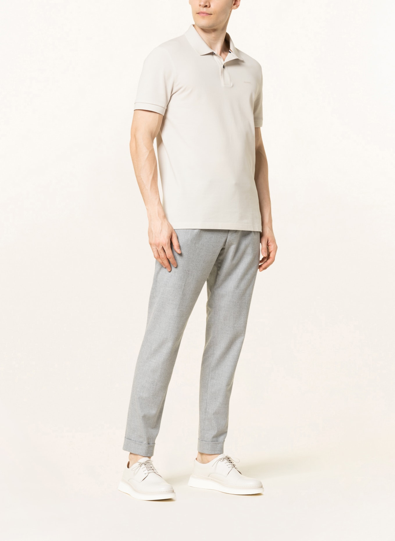 BOSS Piqué-Poloshirt PALLAS Regular Fit, Farbe: ECRU (Bild 2)